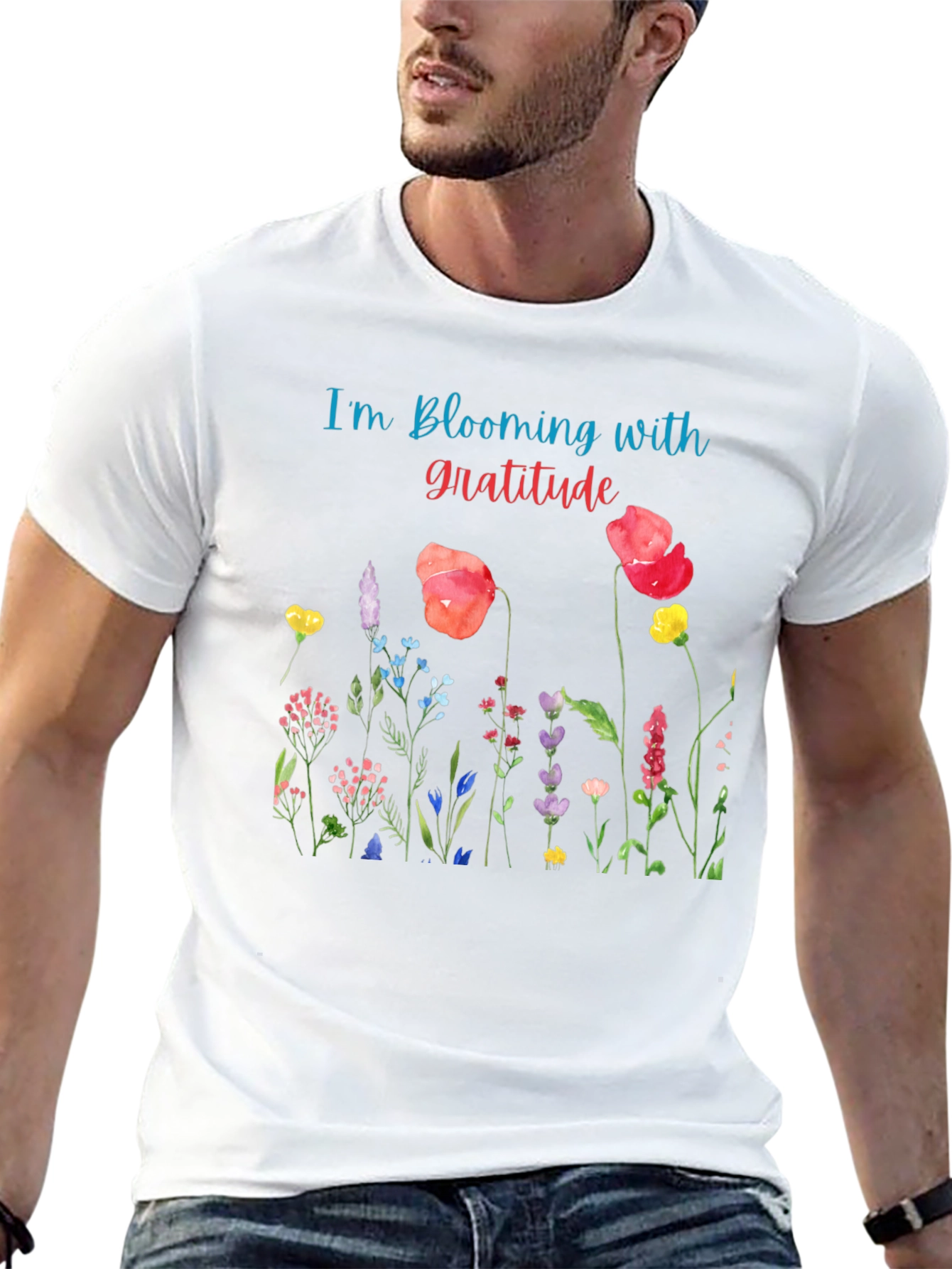 Blooming Gratitude Graphic T-Shirt