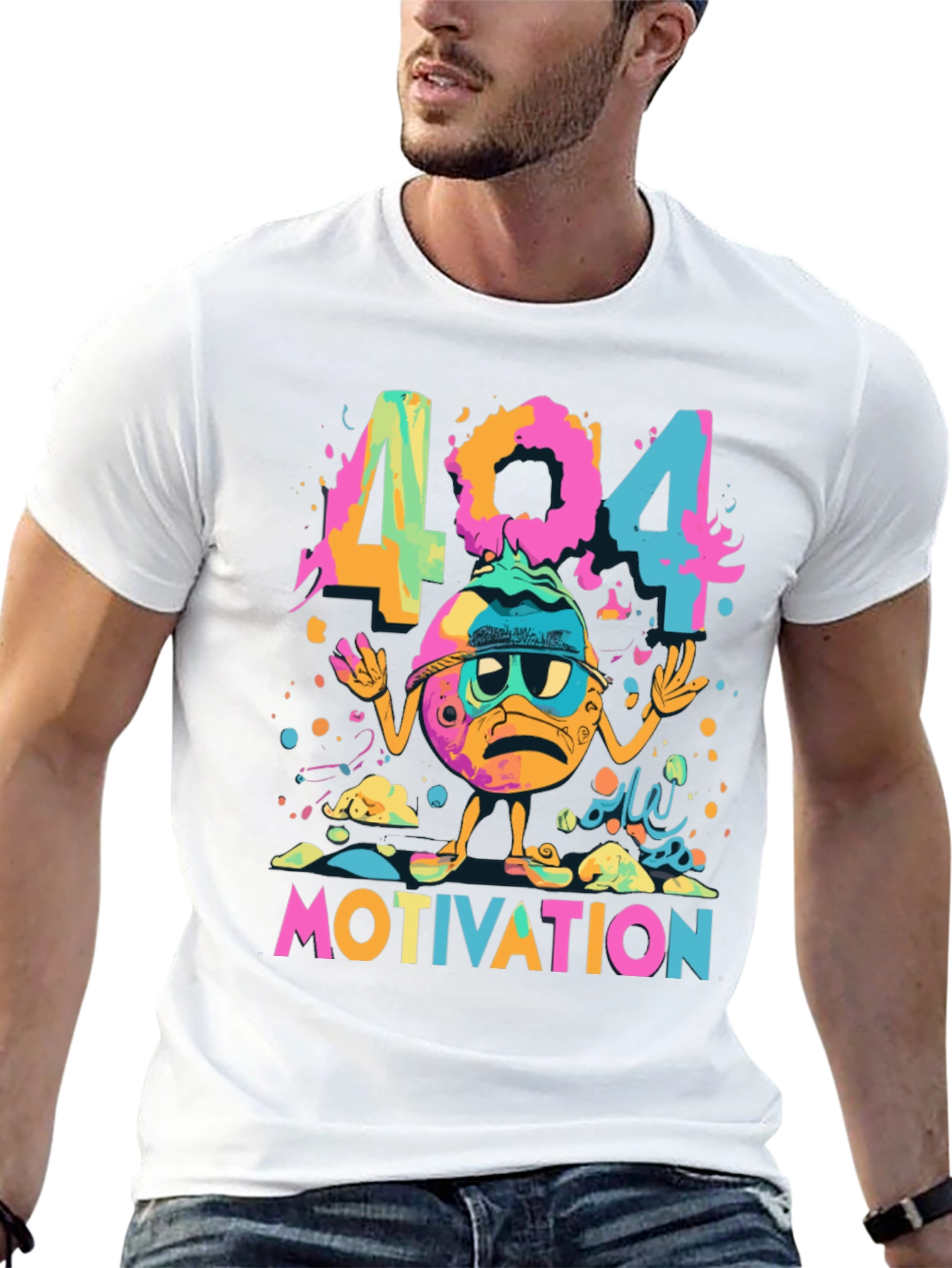 404 Motivation Funny Graphic Tee