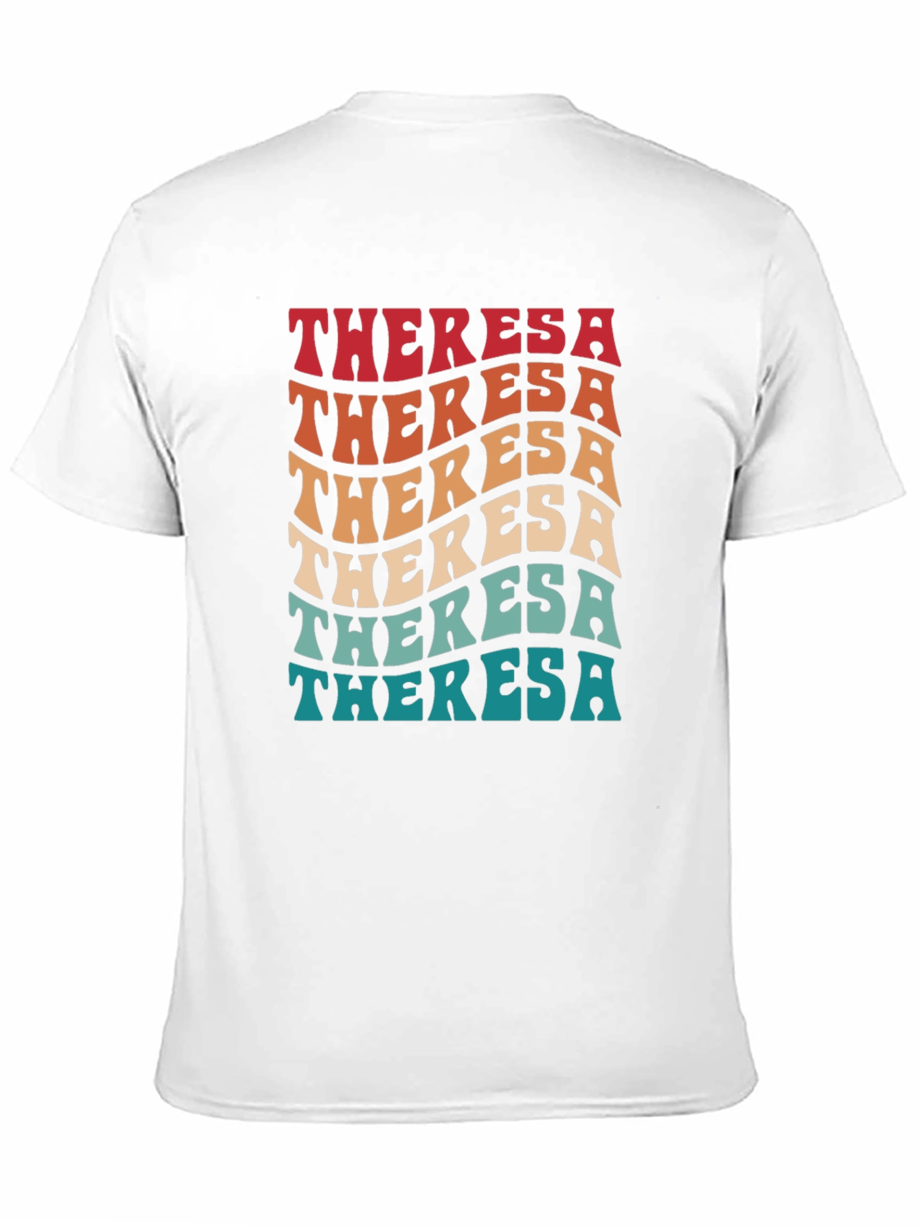 Theresa Retro Wavy Text T-Shirt