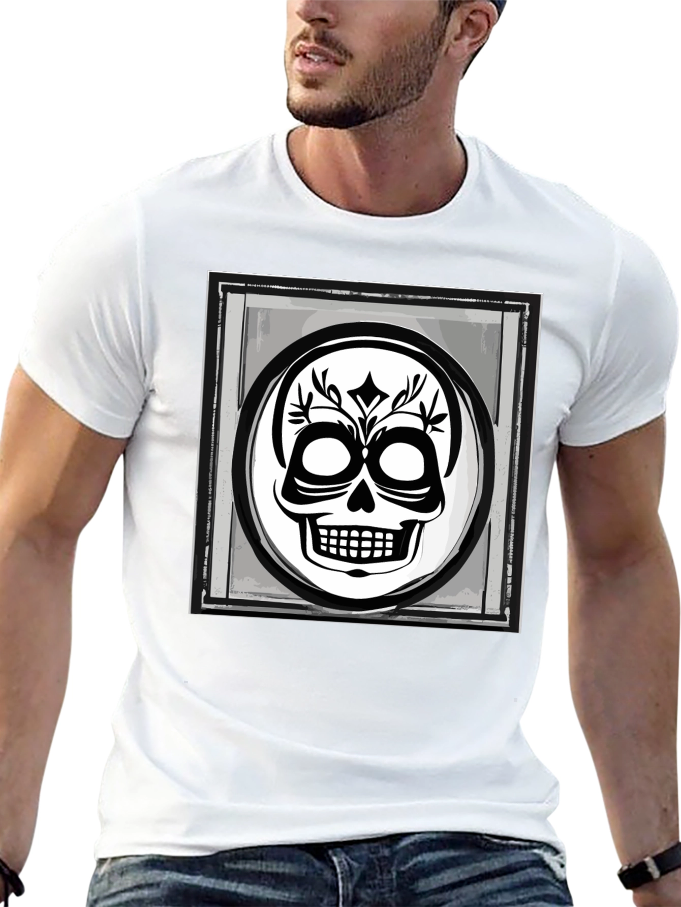 Skull Graphic Black T-Shirt