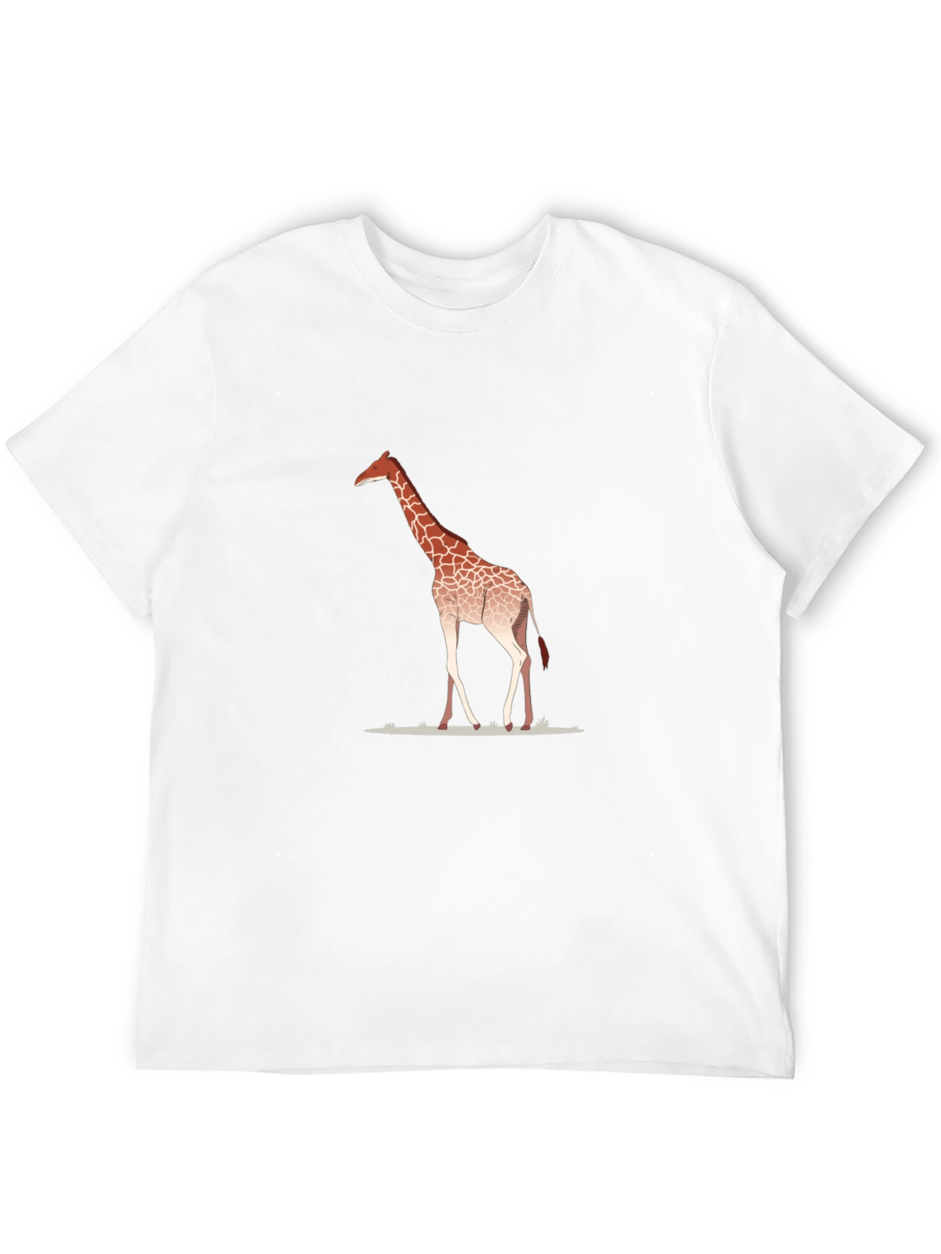 Giraffe Graphic Print Black T-Shirt