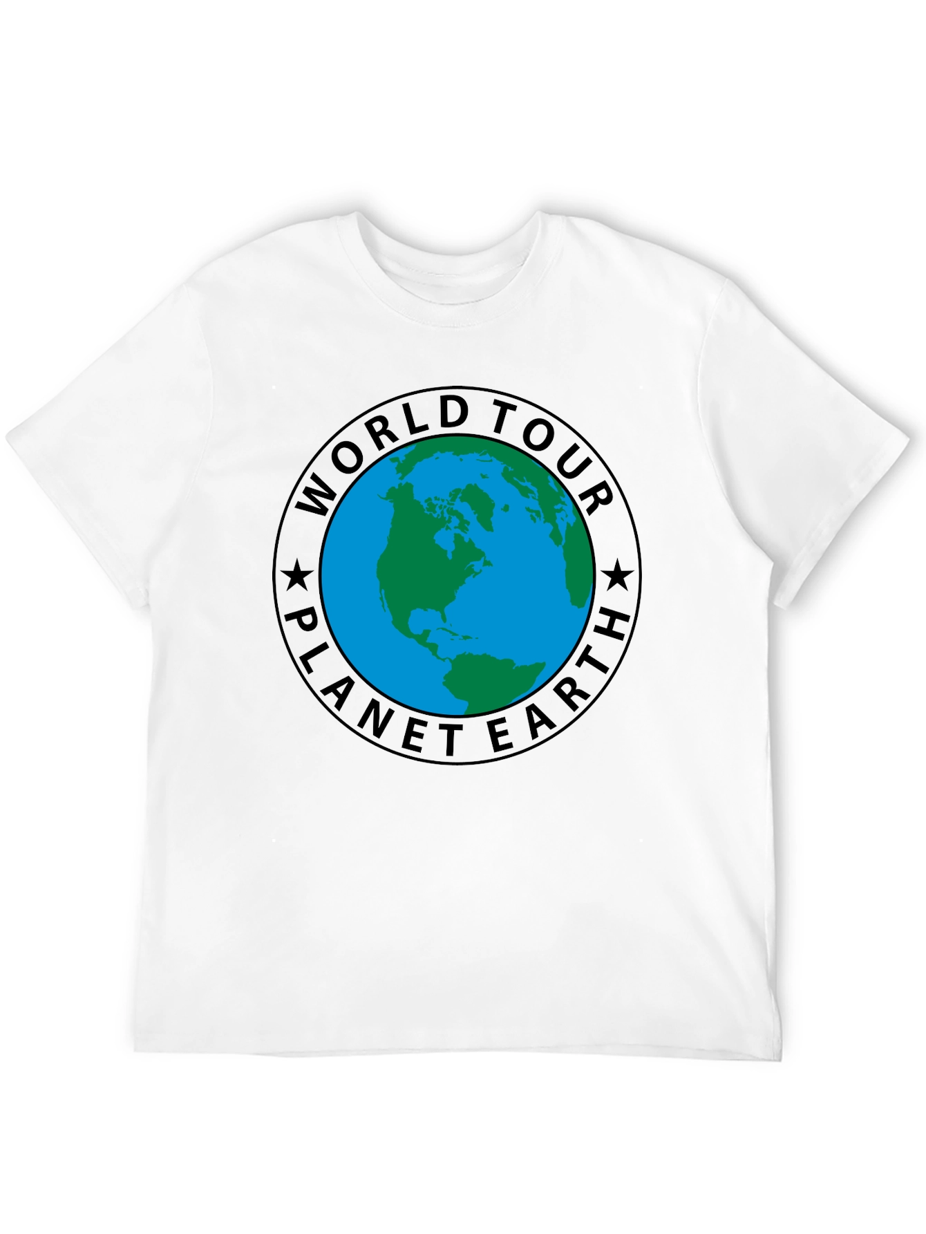 Planet Earth World Tour Black T-Shirt