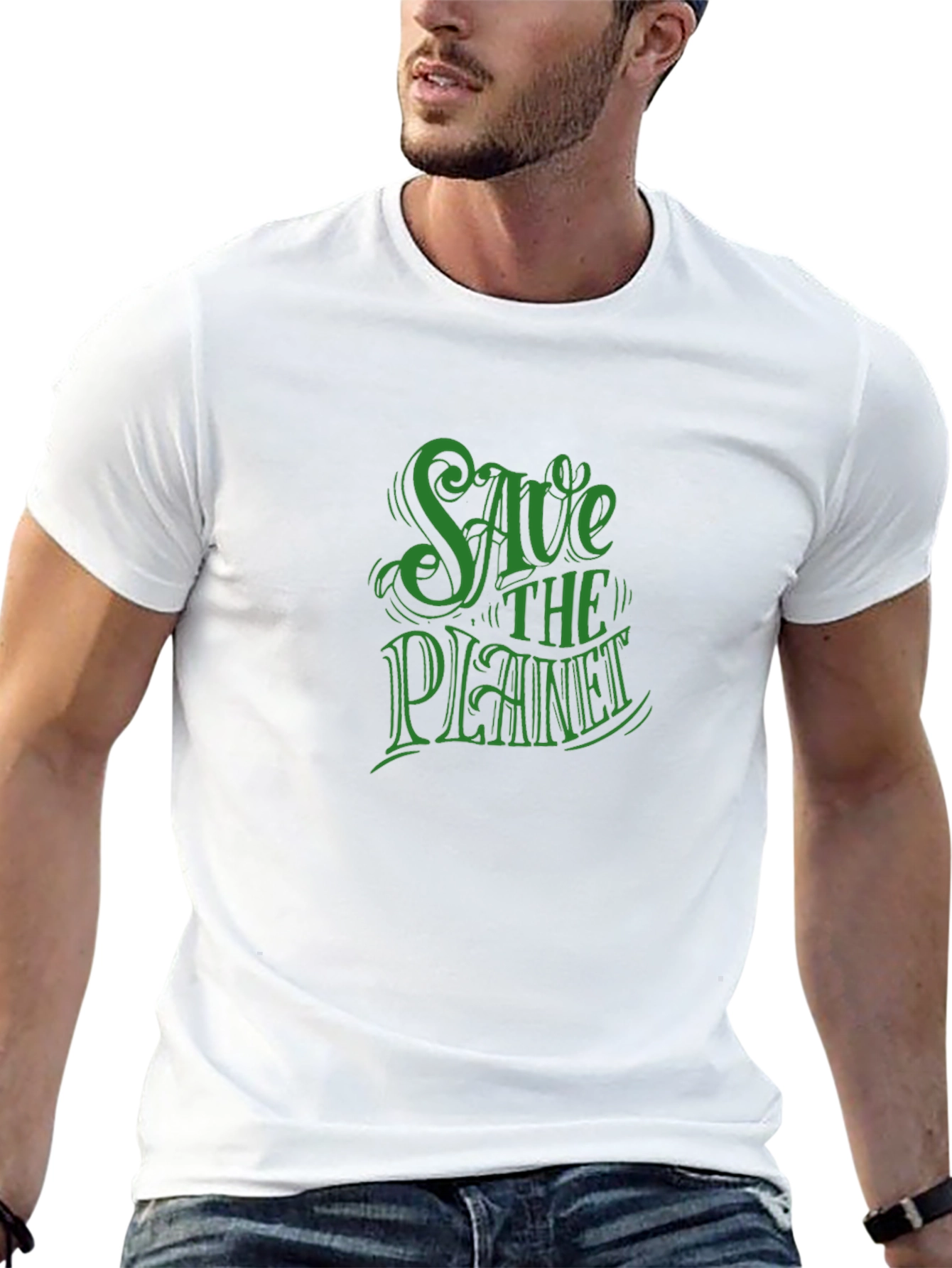 Save the Planet Graphic Tee - Eco-Friendly Statement Shirt