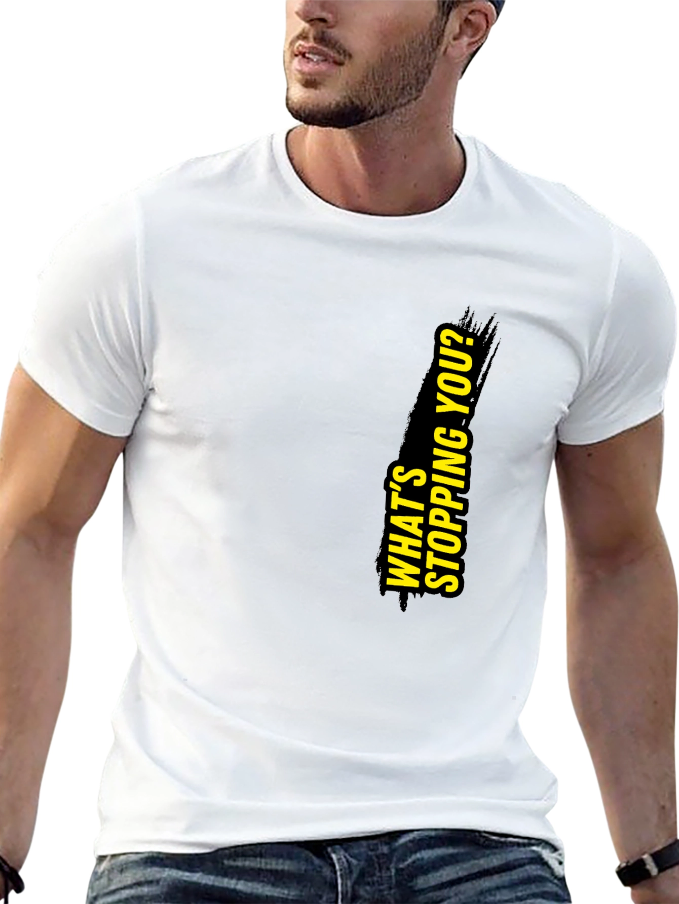 Motivational Black Graphic T-Shirt