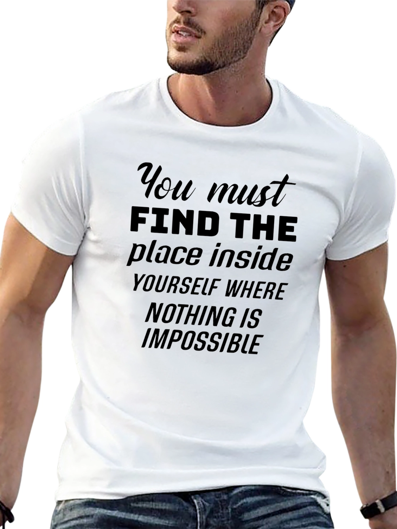 Motivational Graphic Tee - Nothing is Impossible
