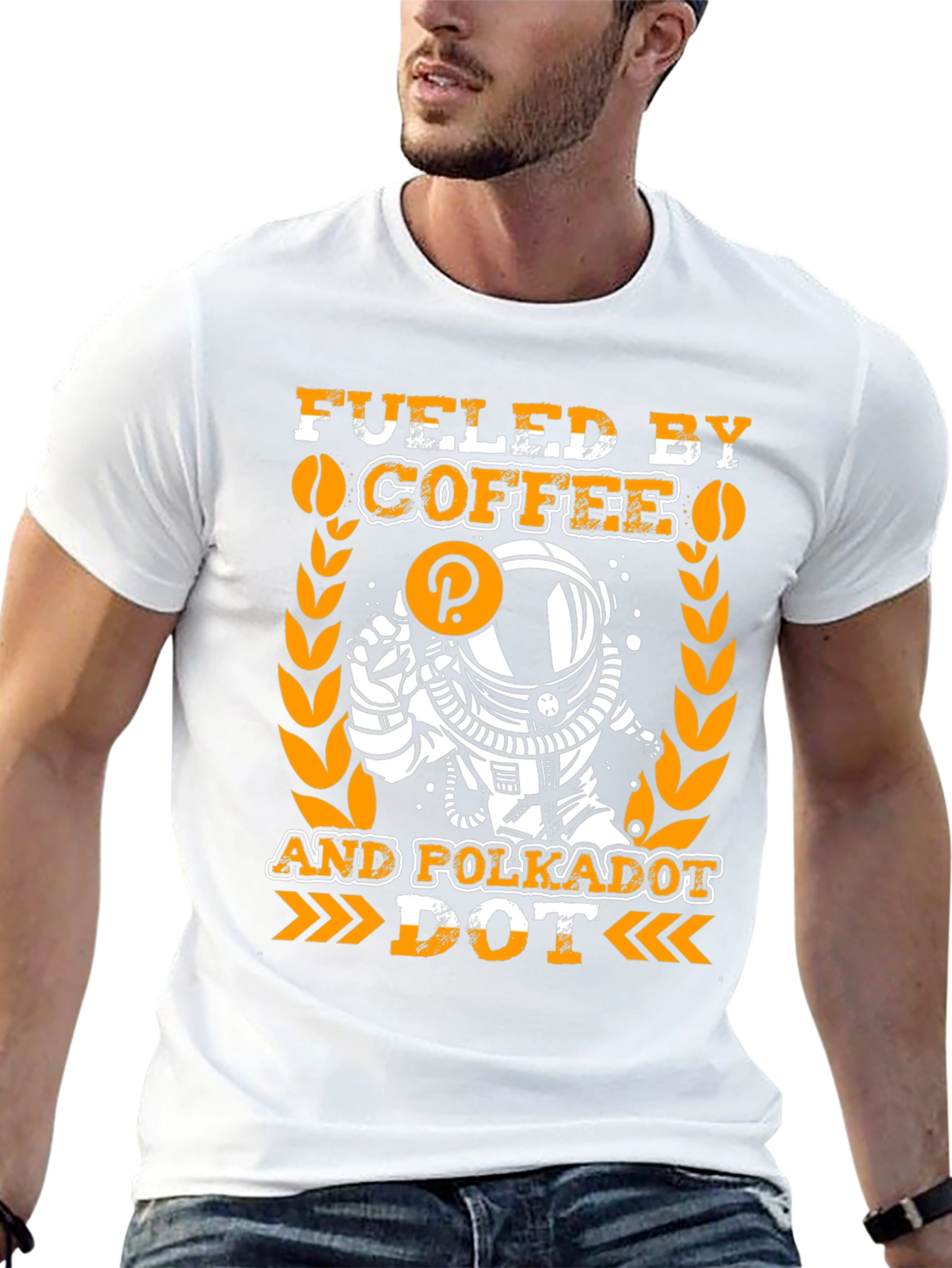 Fueled by Coffee and Polkadot T-Shirt