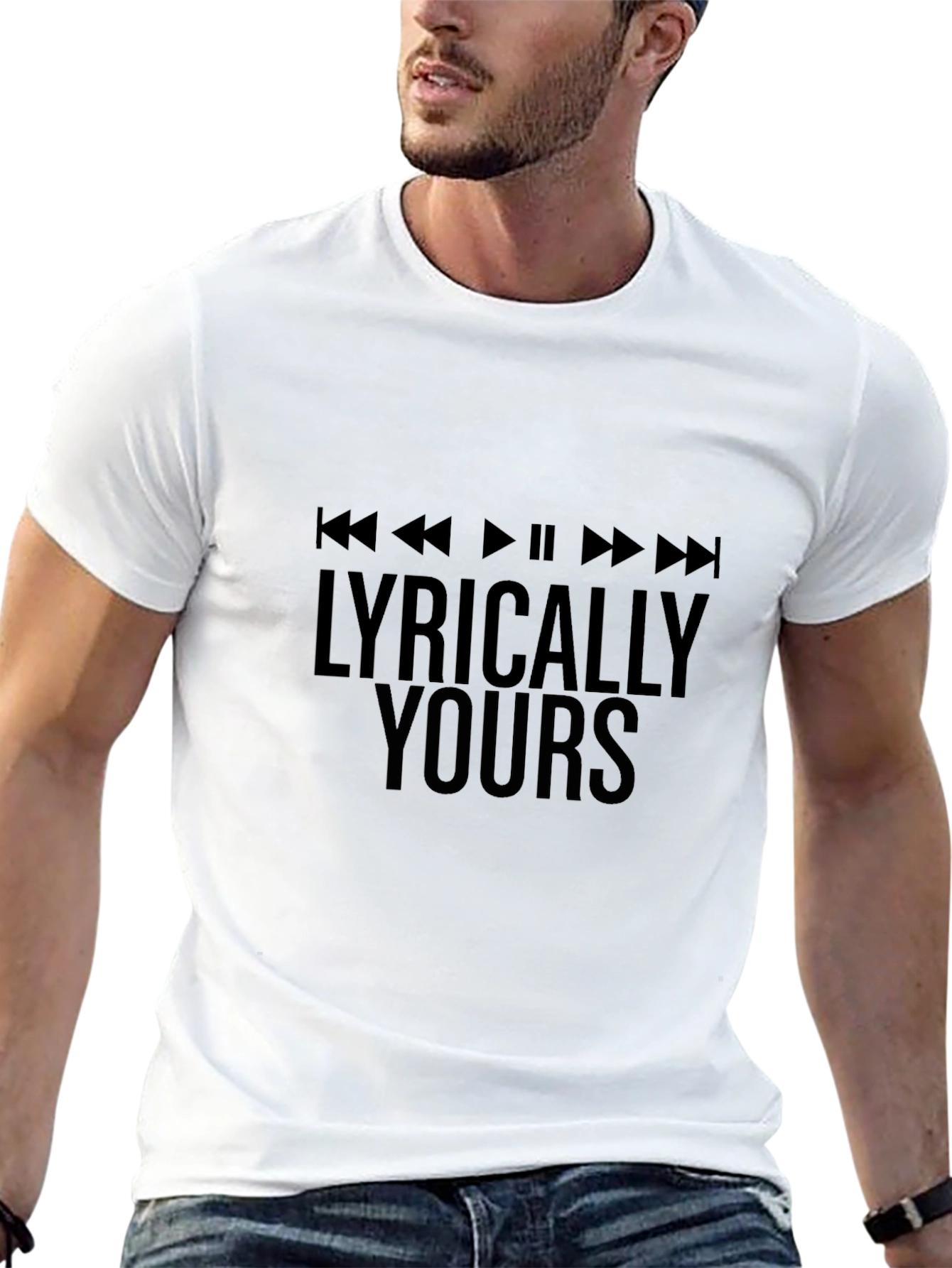 Lyrically Yours Black Graphic Tee