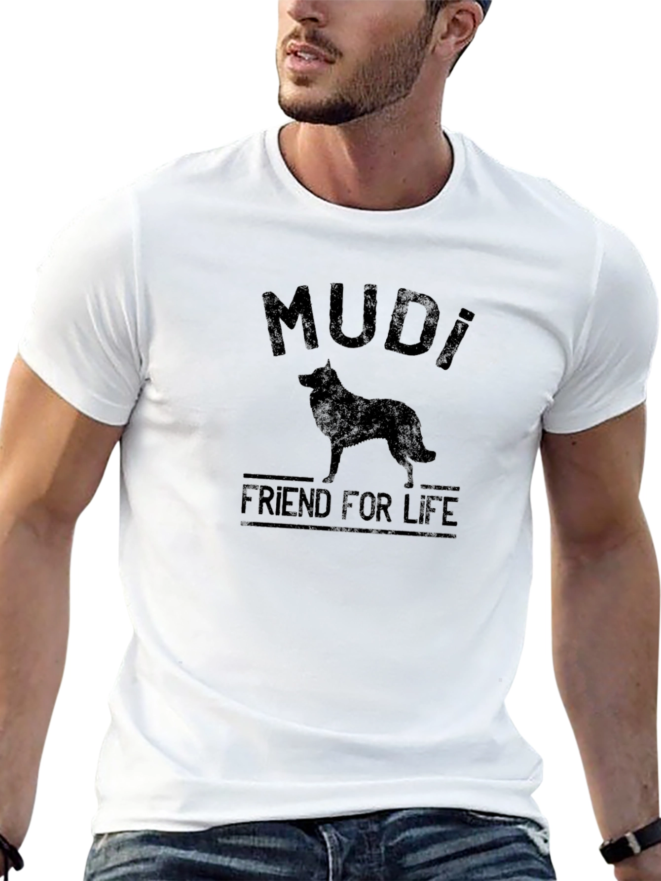 Mudi Dog Breed T-Shirt - Friend for Life