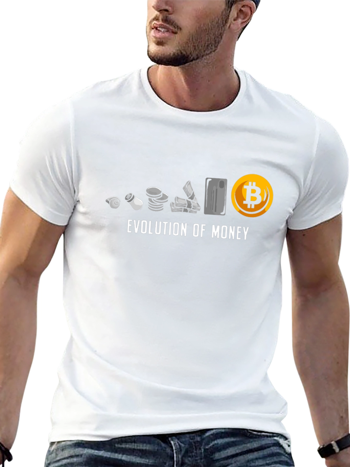 Evolution of Money Bitcoin T-Shirt