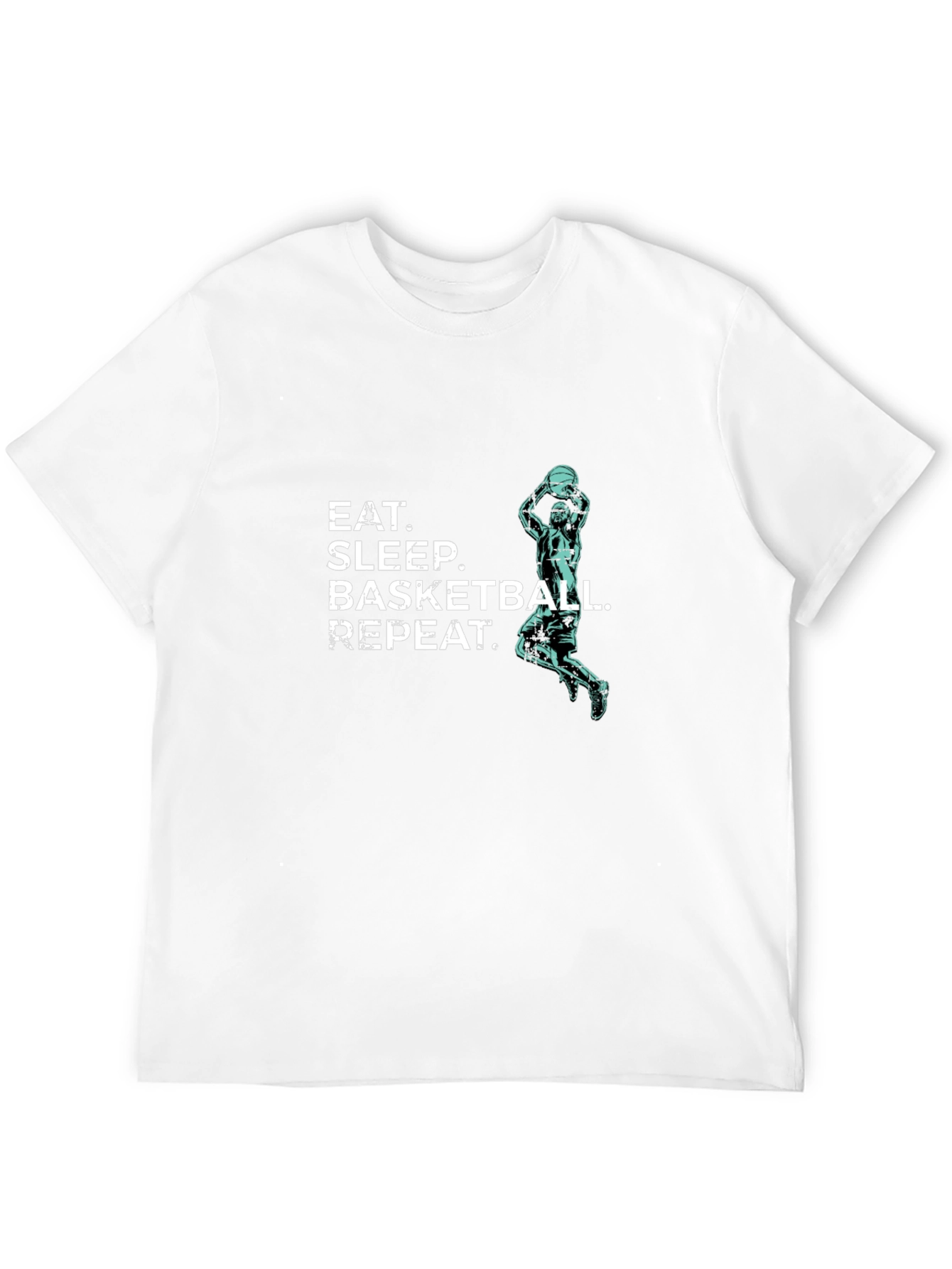 Eat Sleep Basketball Repeat T-Shirt - Black