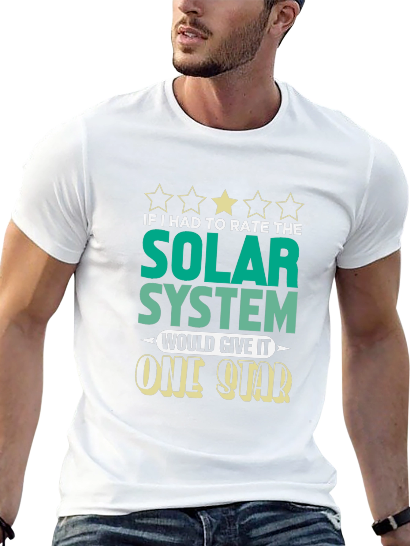 One Star Solar System Graphic T-Shirt