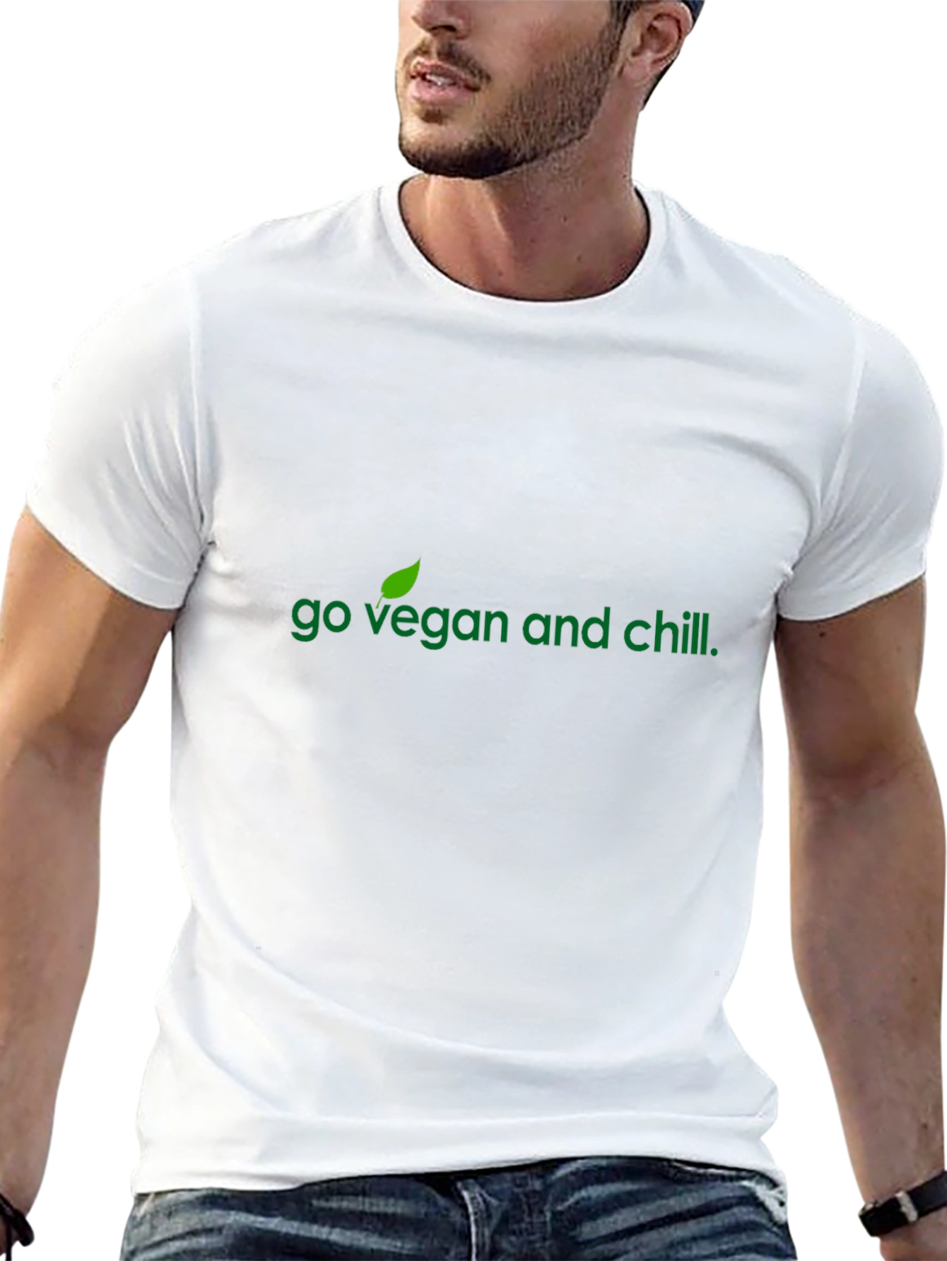 Go Vegan and Chill Black T-Shirt