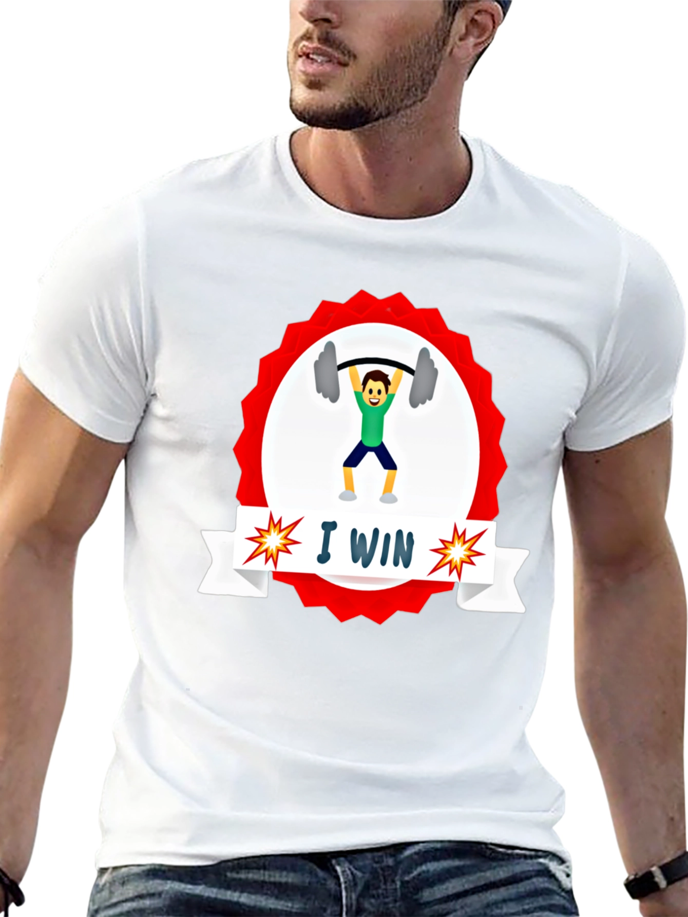 I WIN Weightlifting Graphic Tee