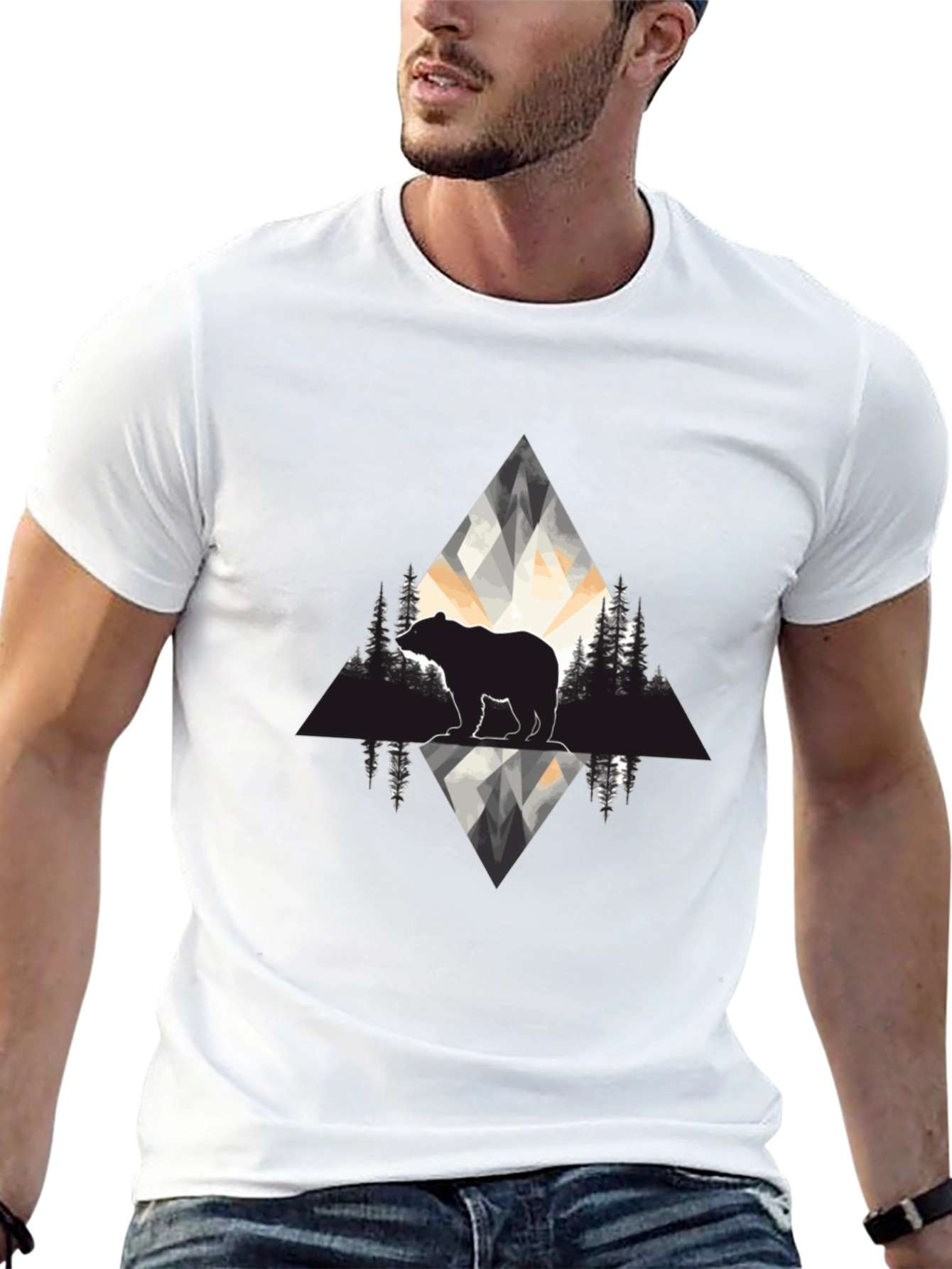 Black Bear Graphic Tee - Mountain Wilderness Design