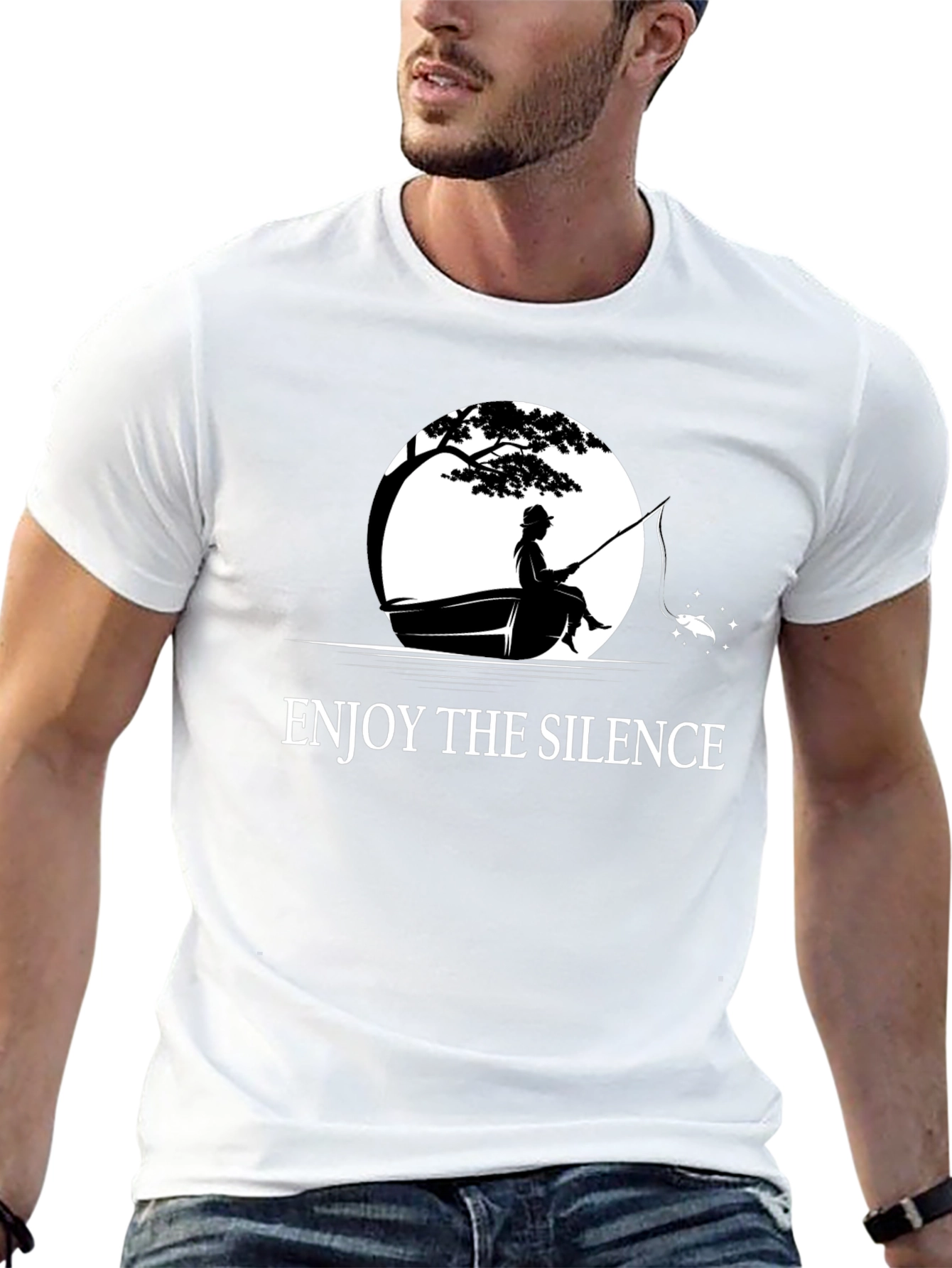 Enjoy the Silence T-Shirt - Fishing Design