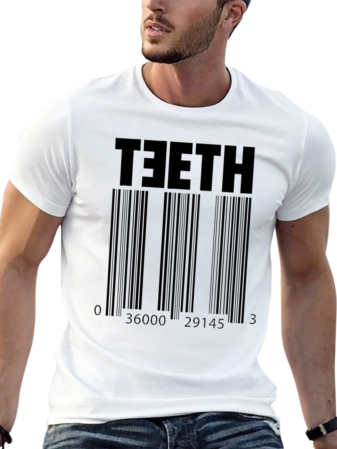 TEETH Barcode T-Shirt - Cool & Edgy Graphic Tee