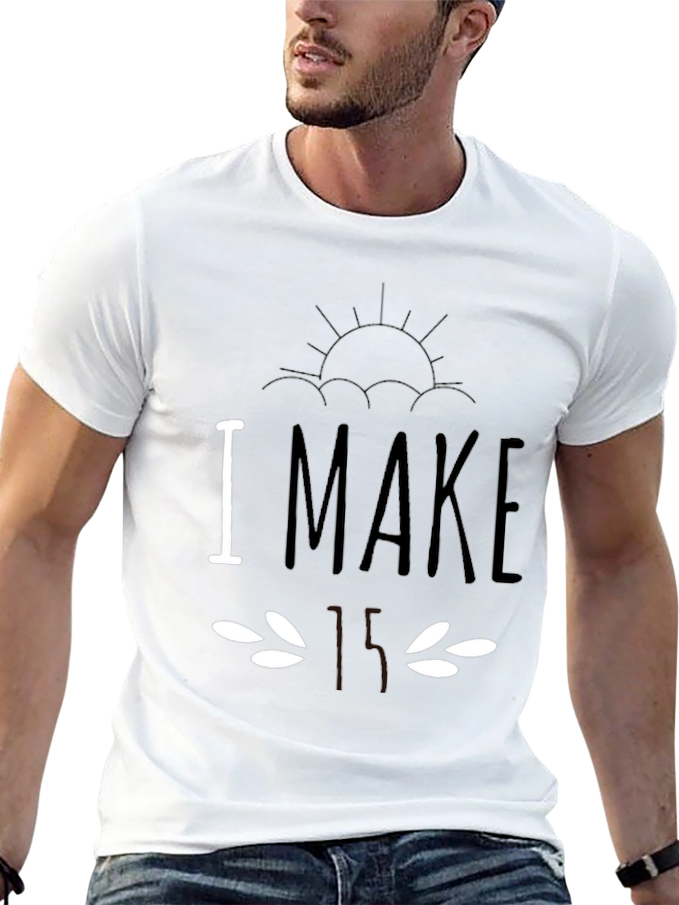 Humorous I Make Faces Black T-Shirt