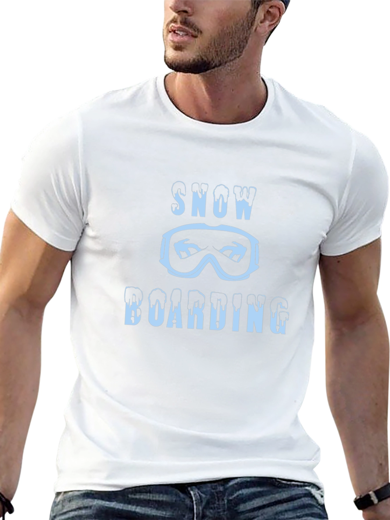 Snowboarding Graphic Tee | Mens Black T-Shirt