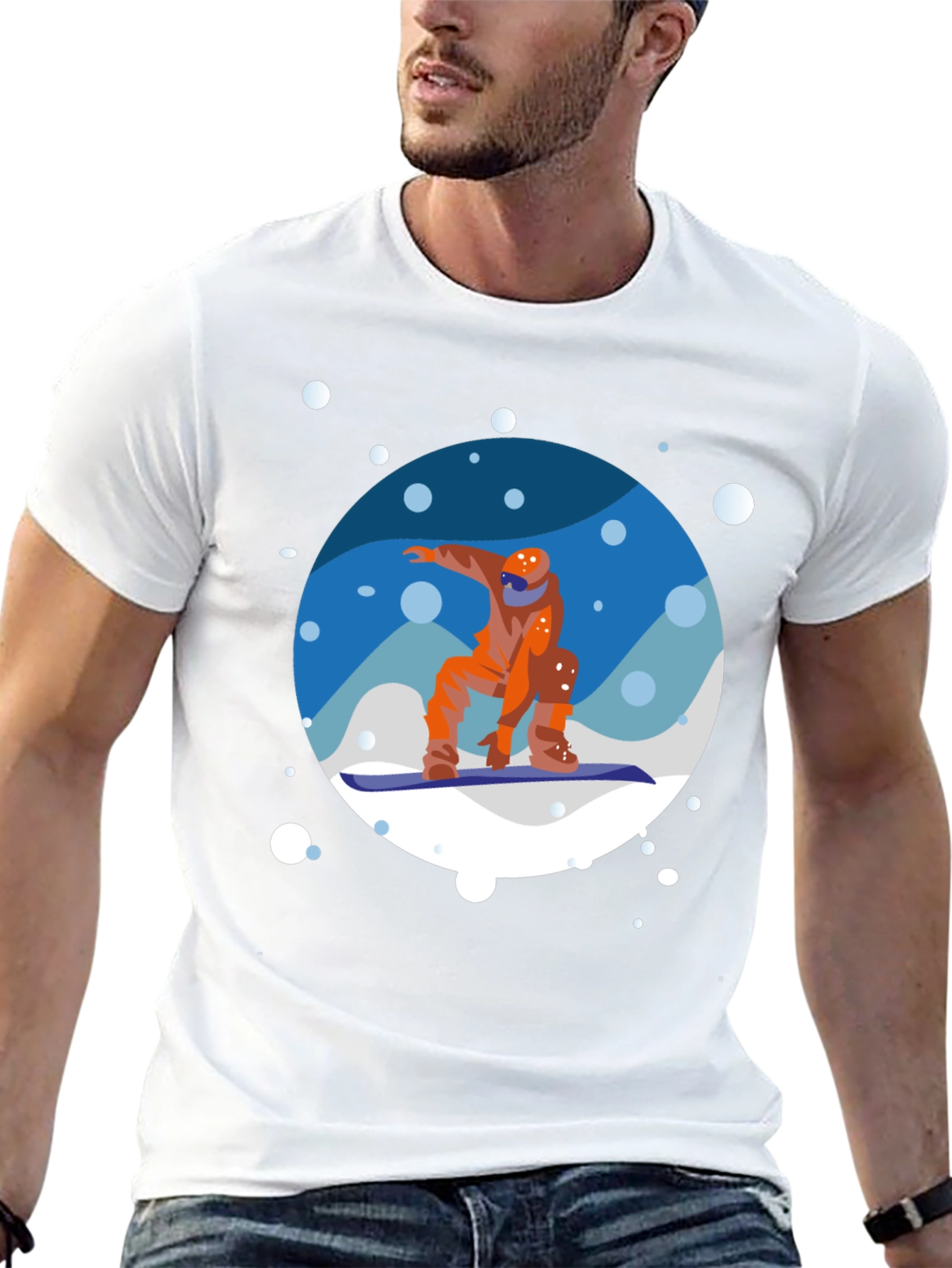Snowboarder Graphic Tee - Cool Winter Sports Shirt
