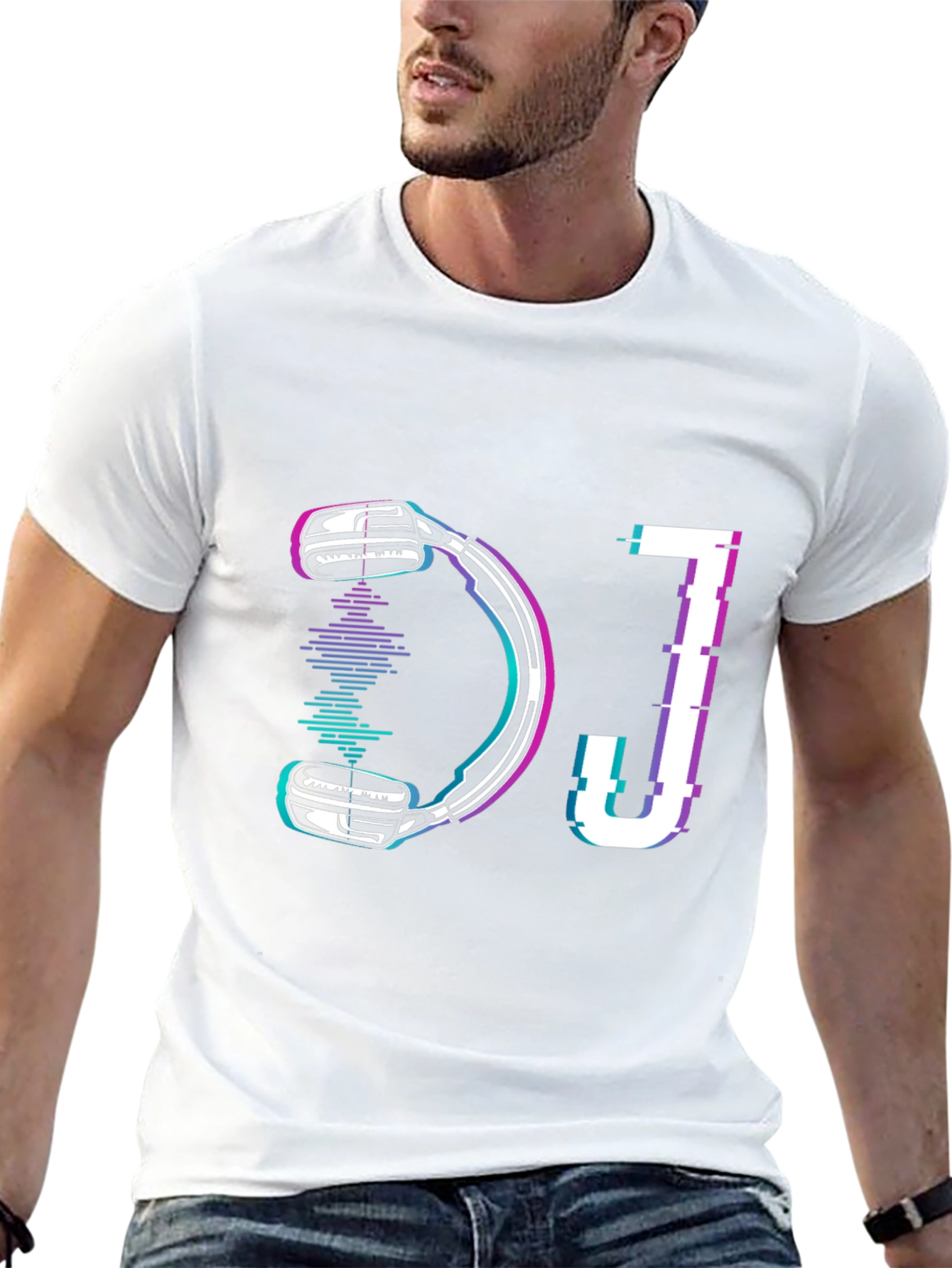 DJ Headphones Graphic T-Shirt - Music Lovers Tee