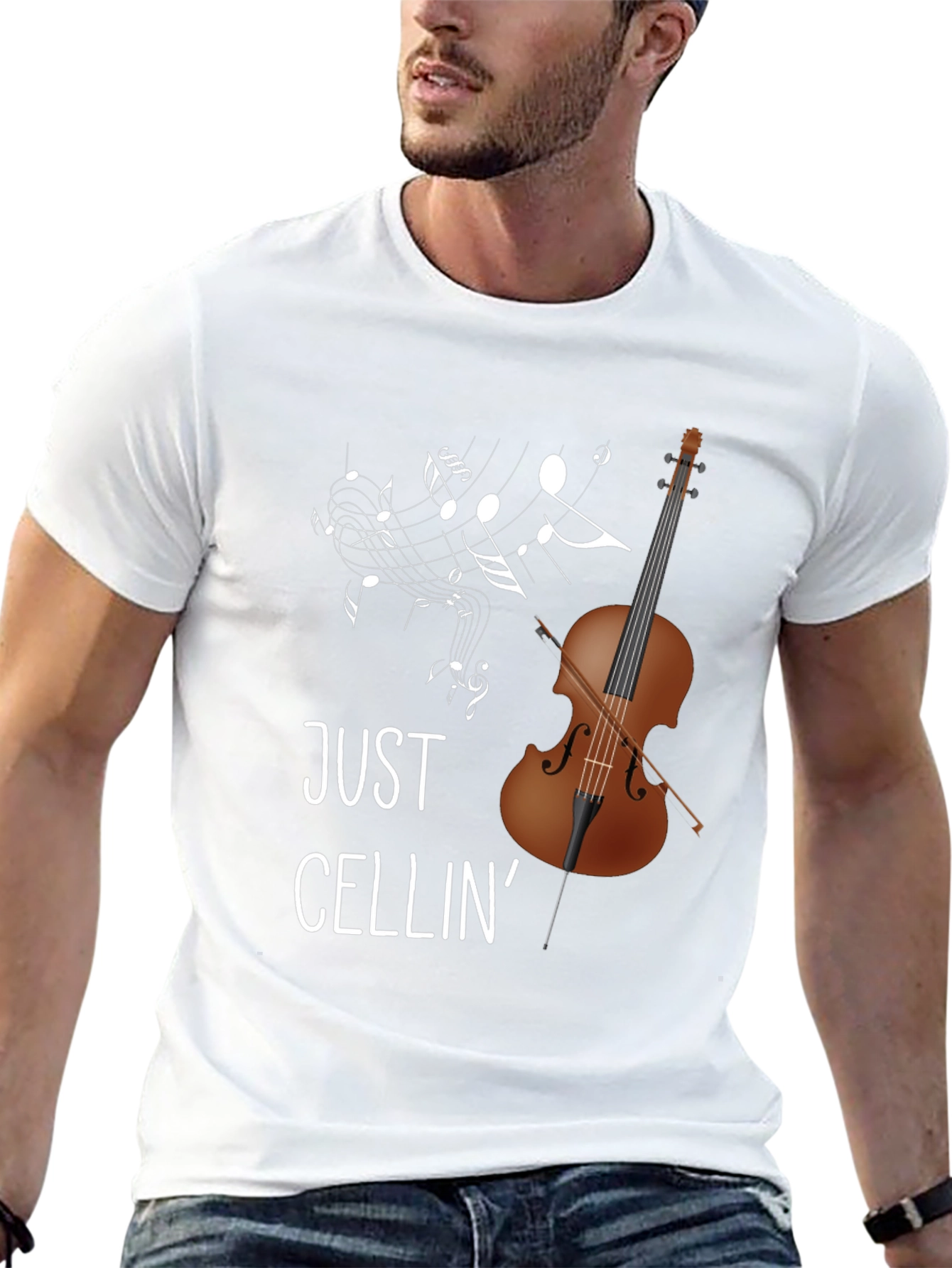 Just Cellin Cello Graphic T-Shirt