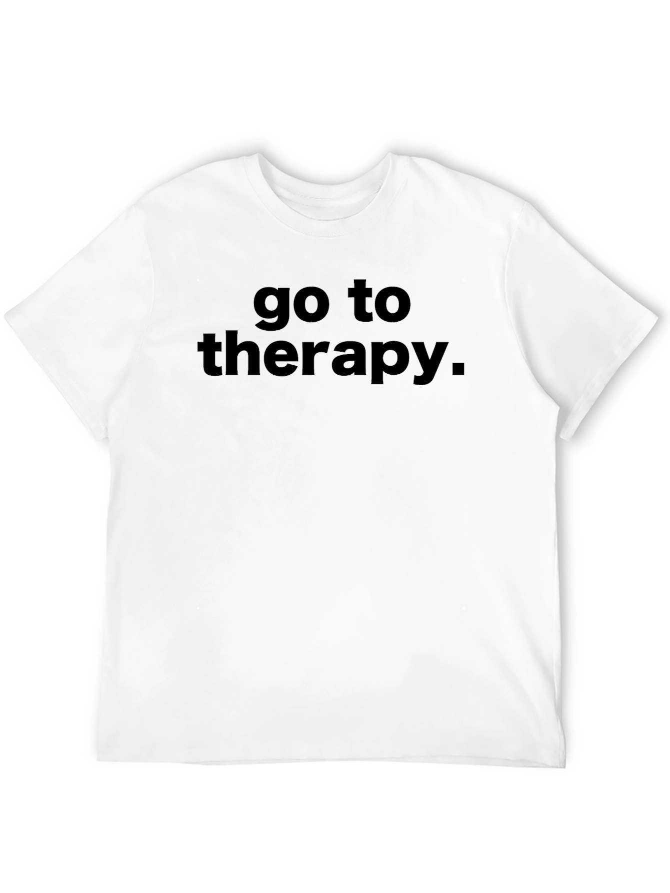Go To Therapy Black Graphic Tee - Unisex