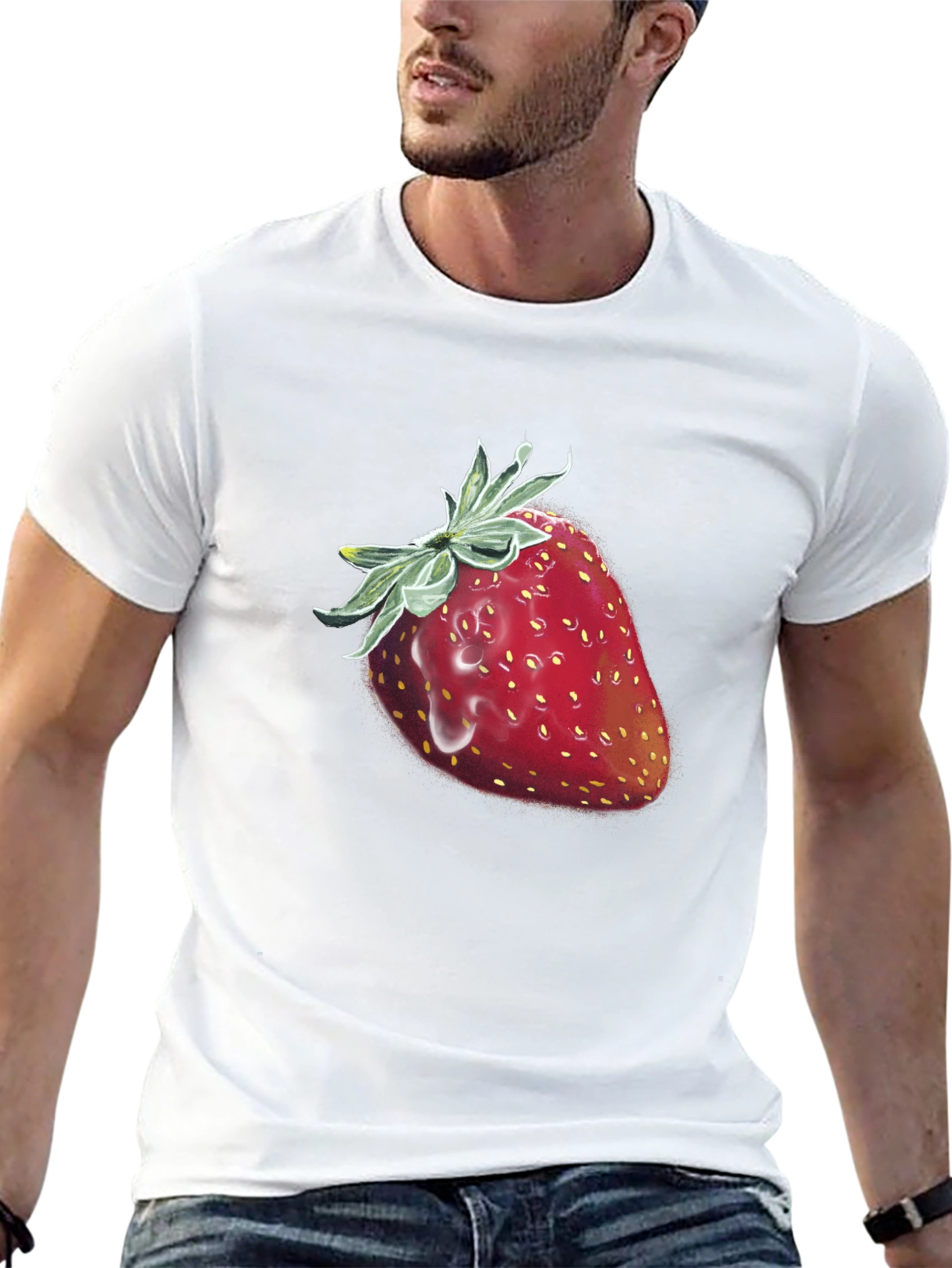 Strawberry Graphic T-Shirt - Fruit Lover Tee