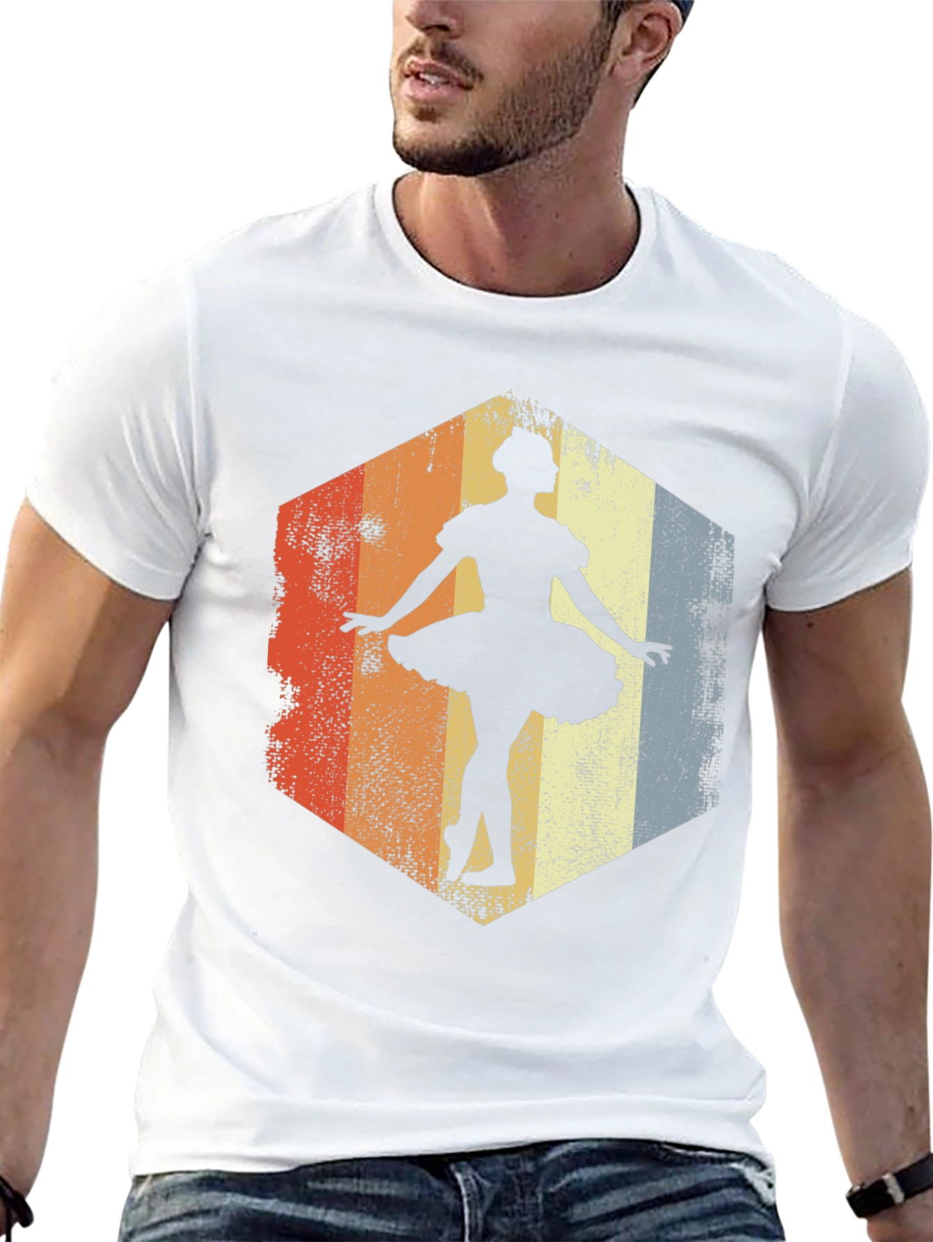 Ballerina Graphic Tee - Retro Dance Shirt