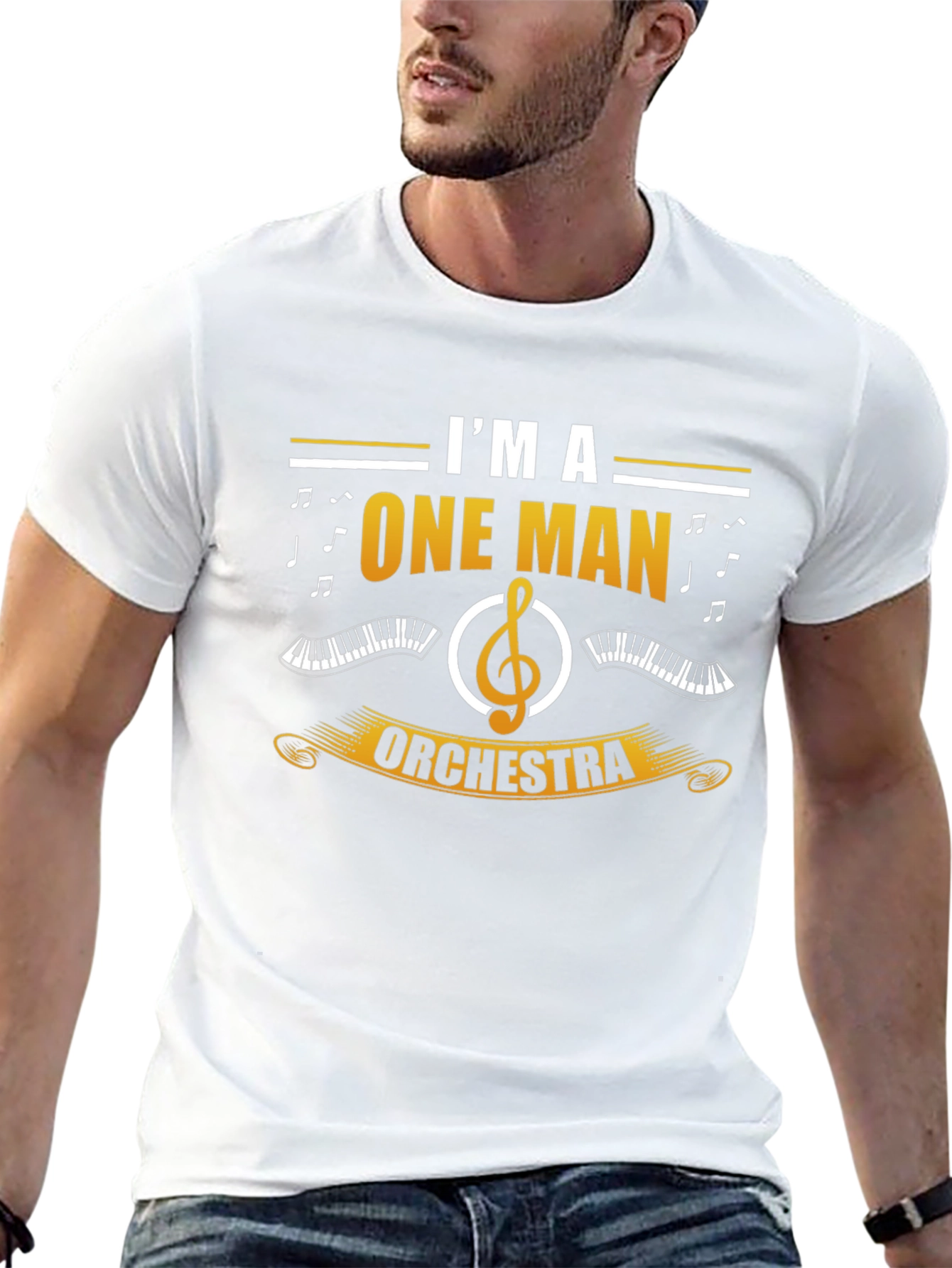 One Man Orchestra T-Shirt - Musician Novelty Tee