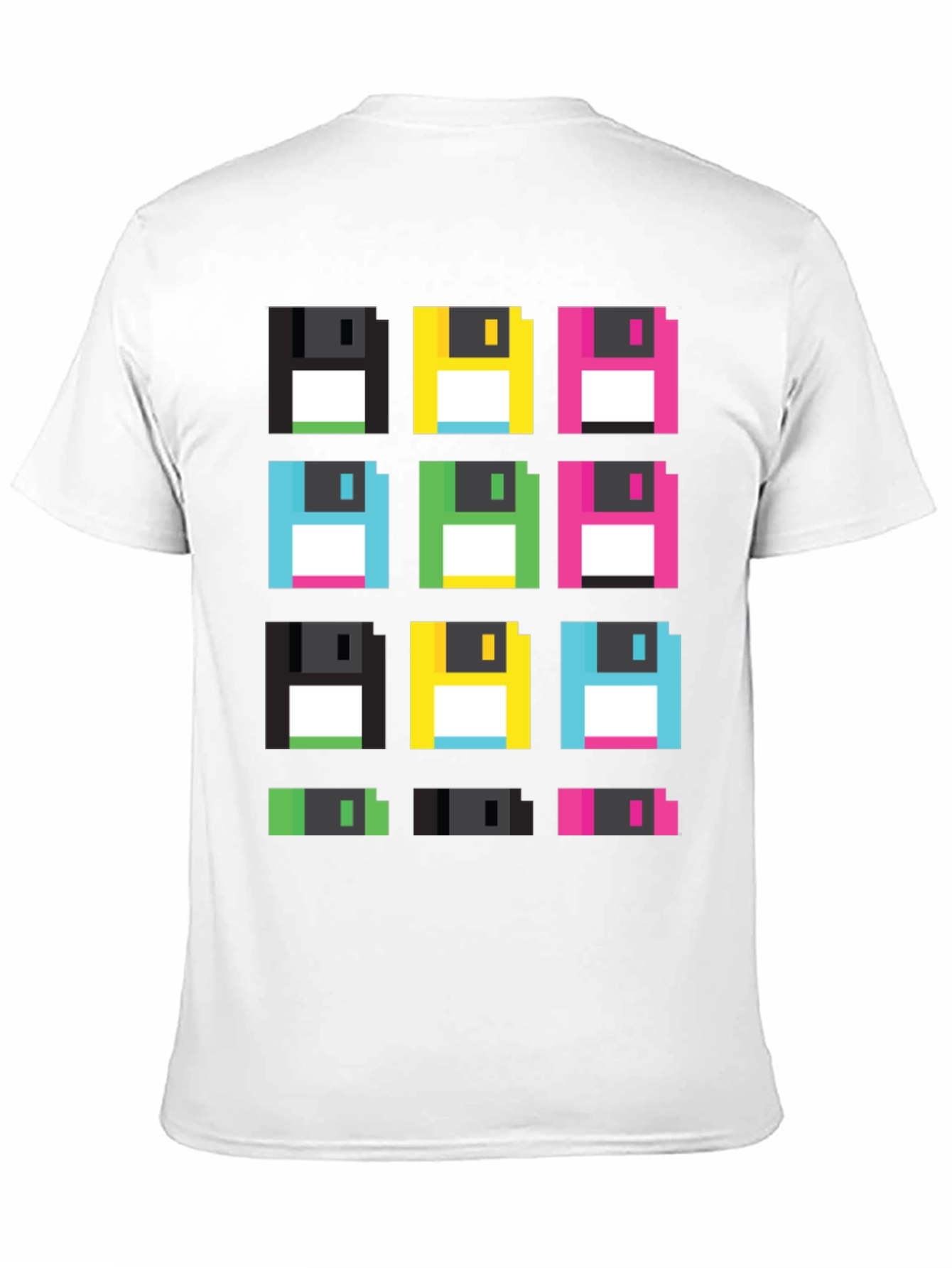 Retro Floppy Disk Pixel Art T-Shirt