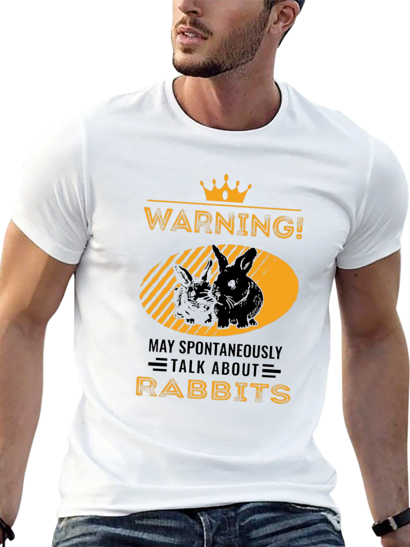 Warning! May Spontaneously Talk About Rabbits T-Shirt