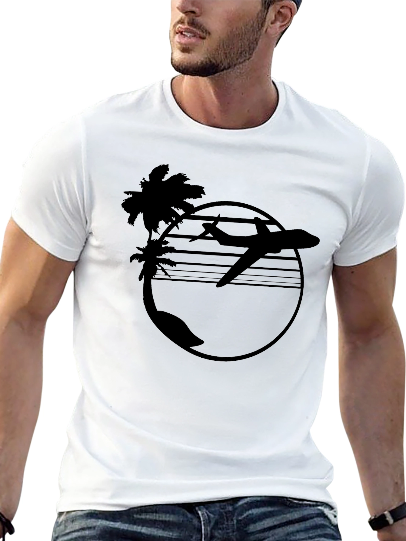 Tropical Airplane T-Shirt - Island Getaway Tee