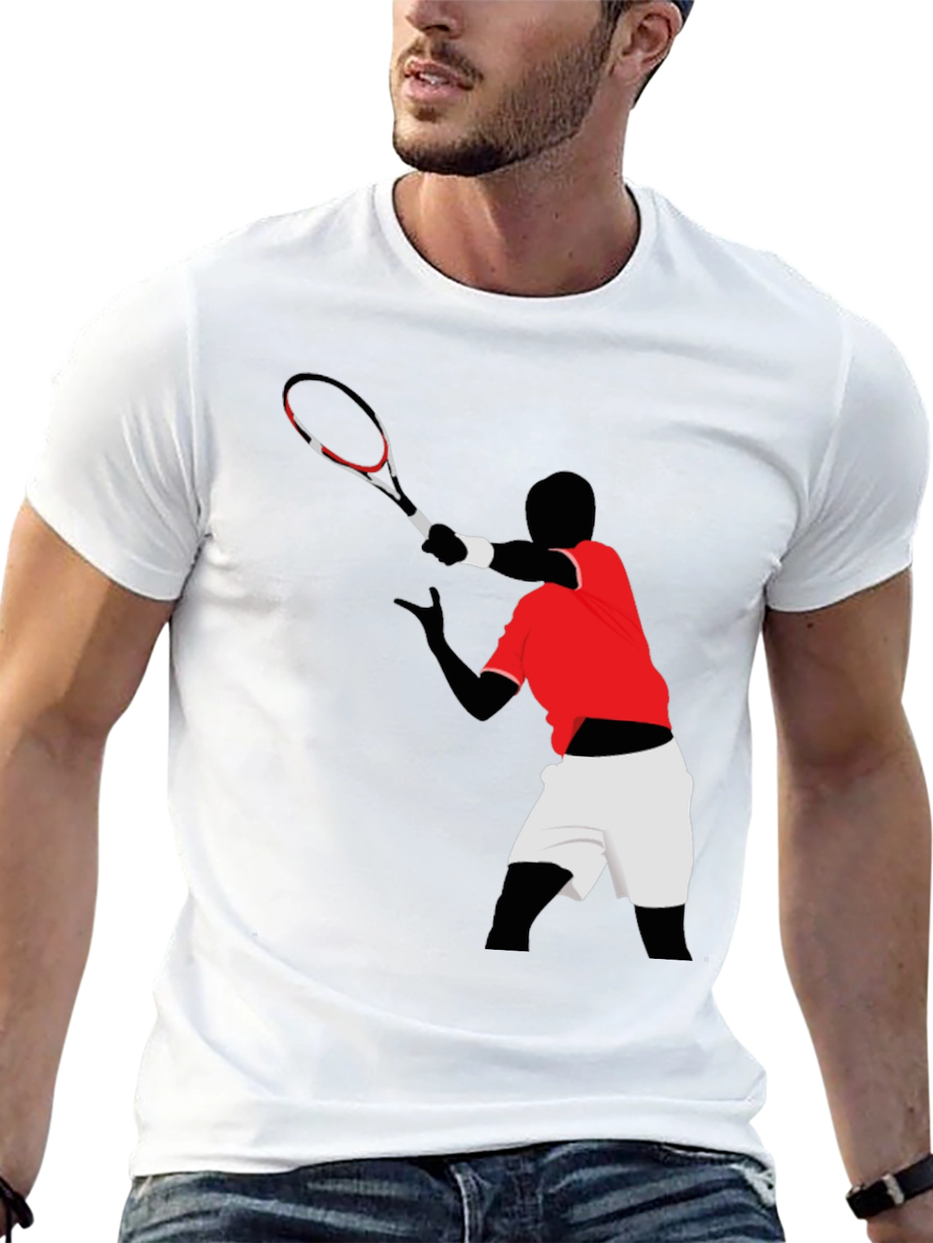 Tennis Player Graphic T-Shirt