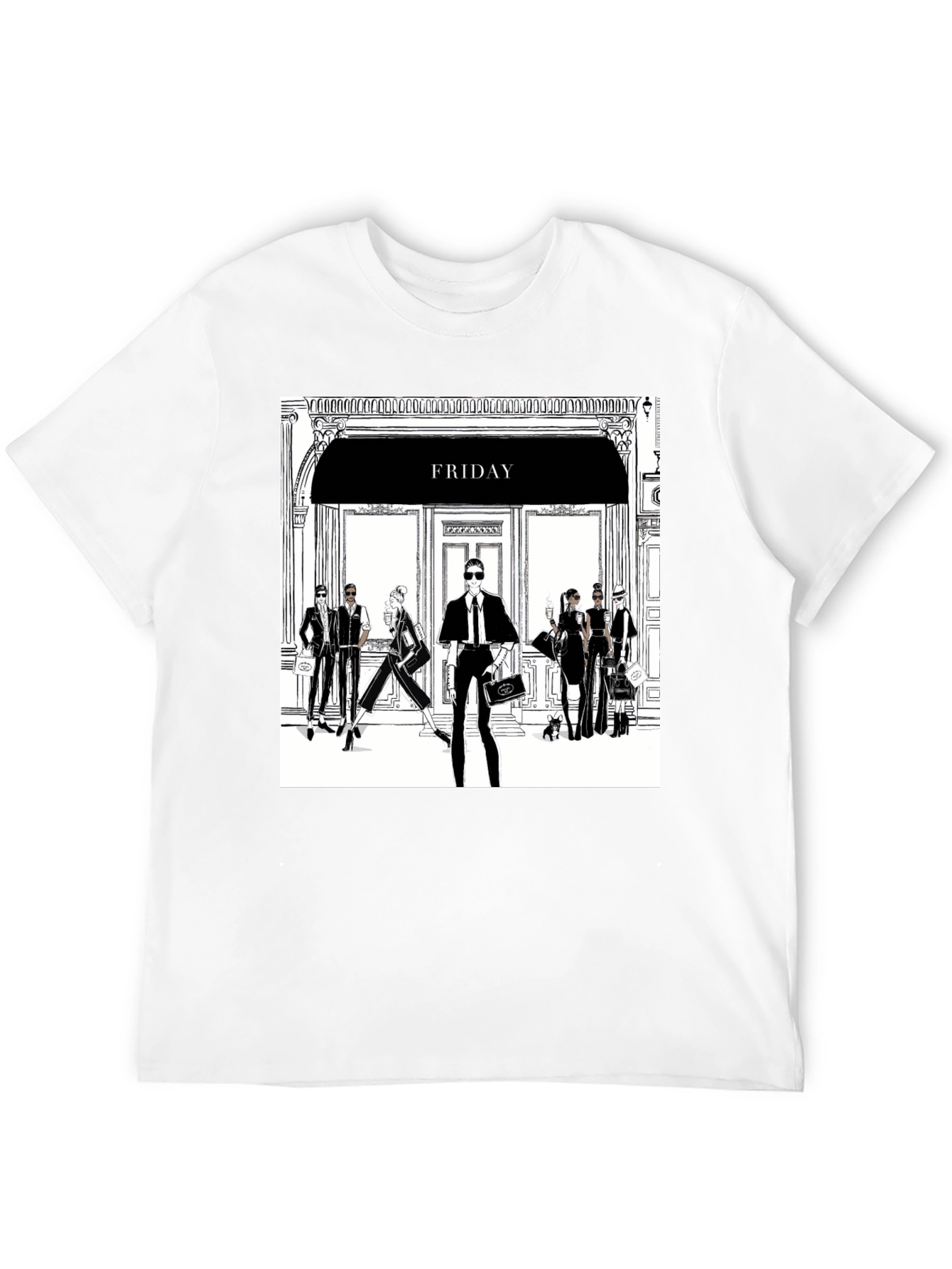 Friday Fashion T-Shirt - Black Tee with Stylish Design