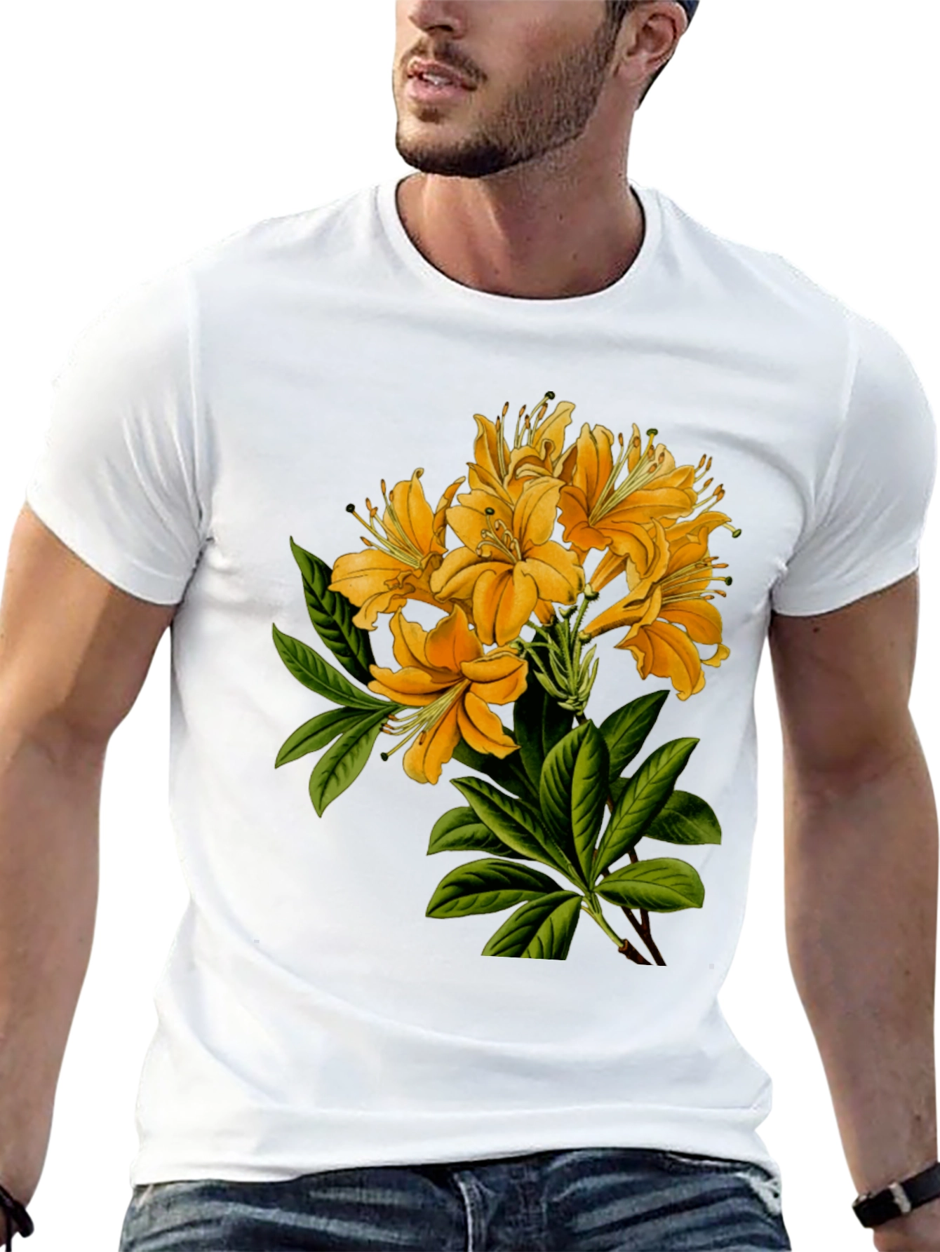 Floral Print Crew Neck T-Shirt