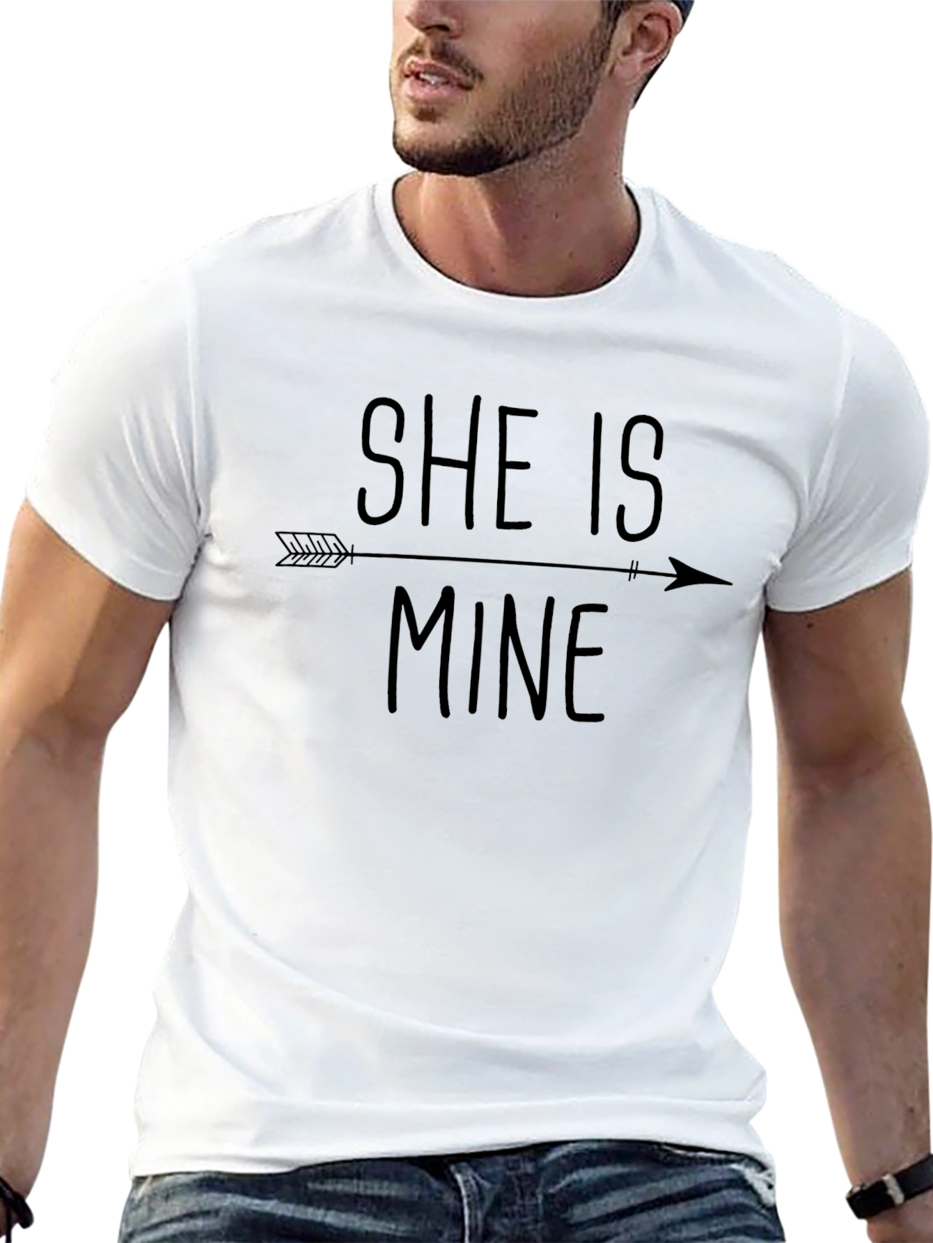 She is Mine - Novelty Mens Graphic T-Shirt