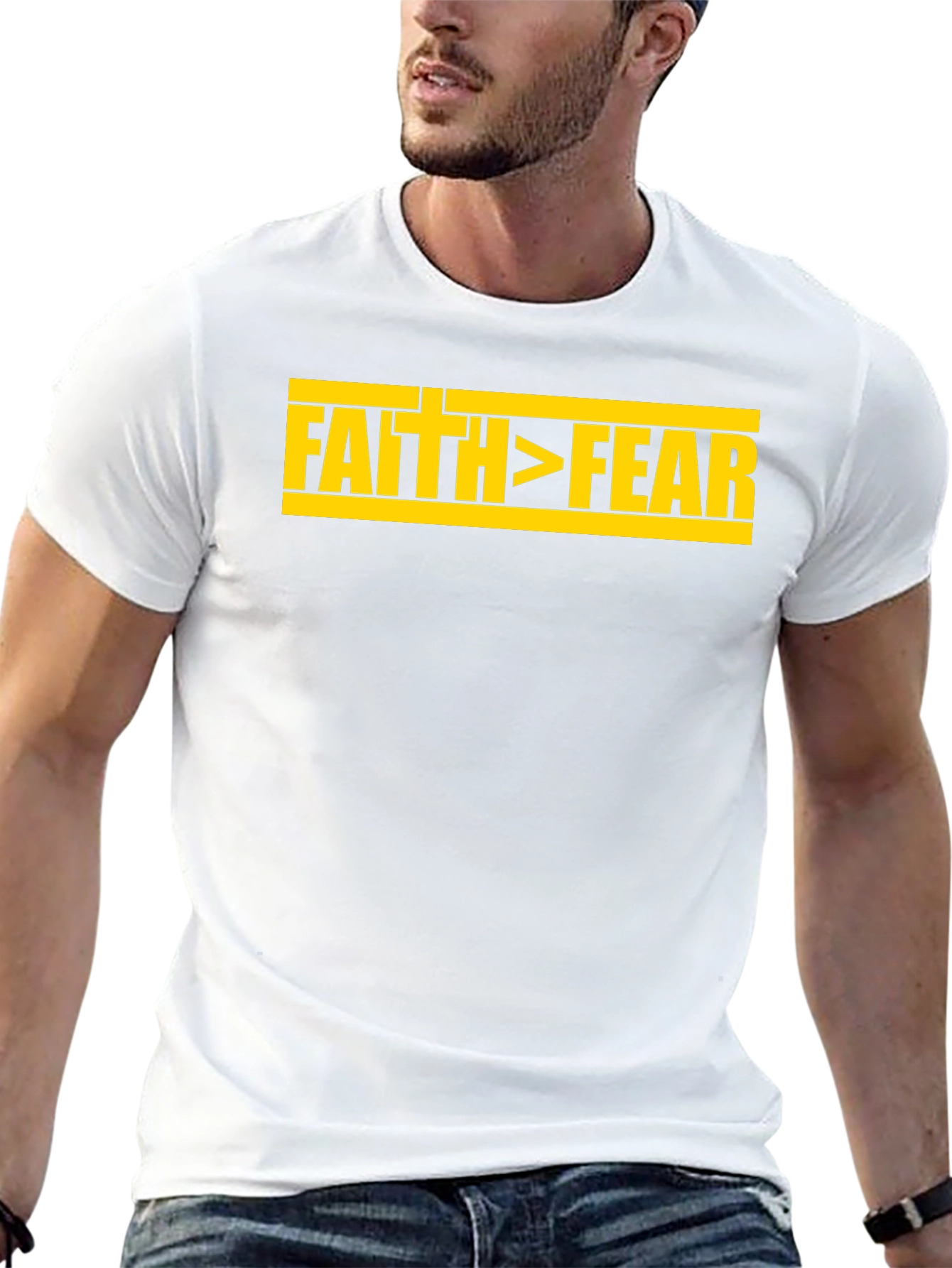 Faith Over Fear Graphic T-Shirt - Christian Inspired Design