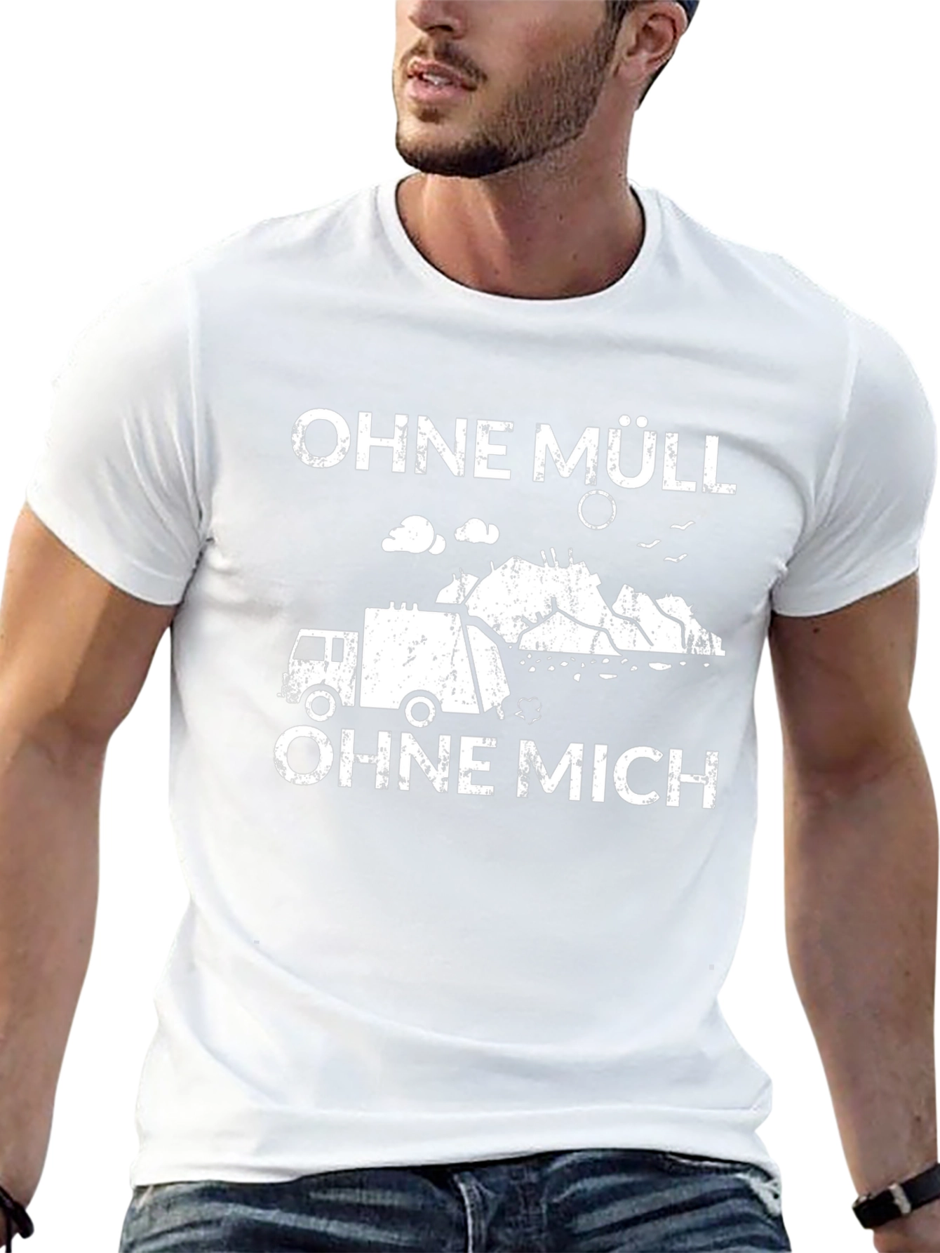Ohne Müll Ohne Mich Funny T-Shirt