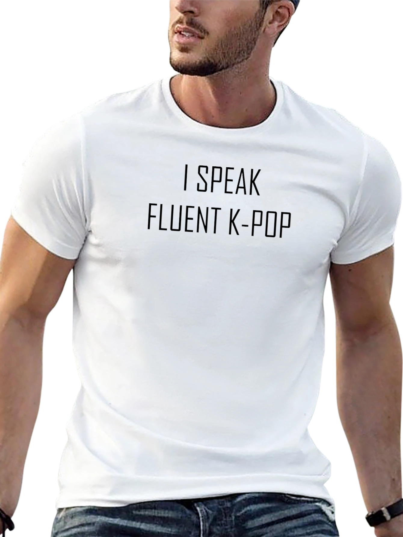 I Speak Fluent K-Pop Graphic Tee - Black