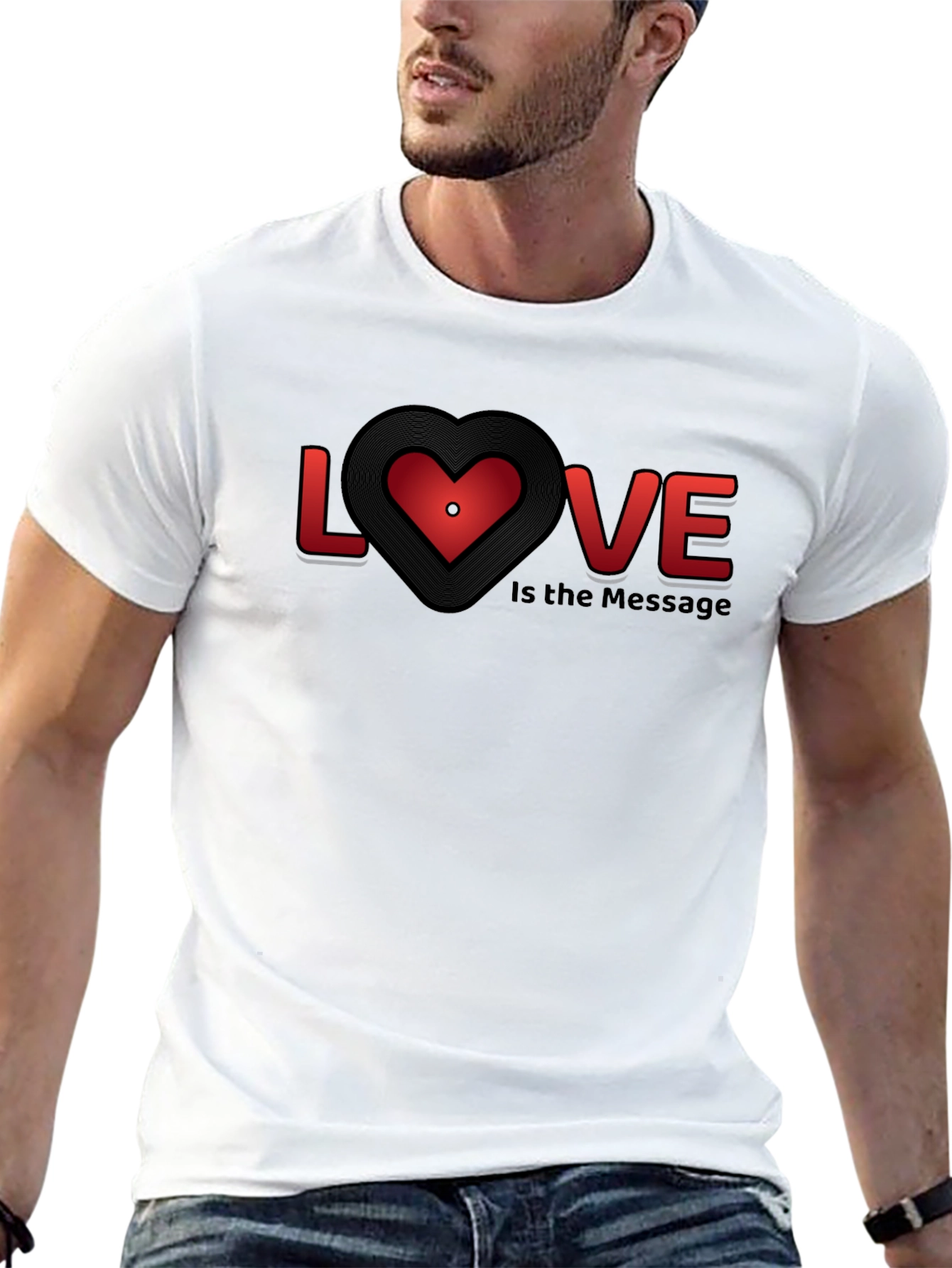Love is the Message Graphic Tee