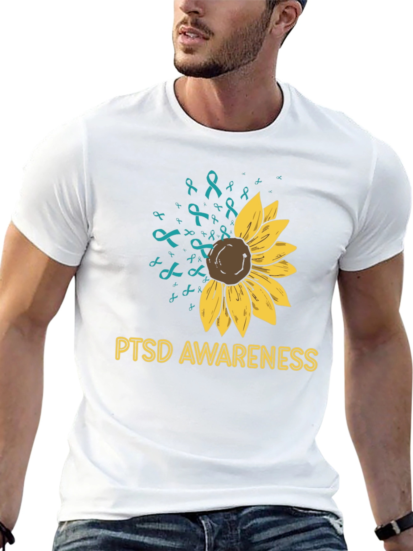 PTSD Awareness Sunflower Graphic Tee
