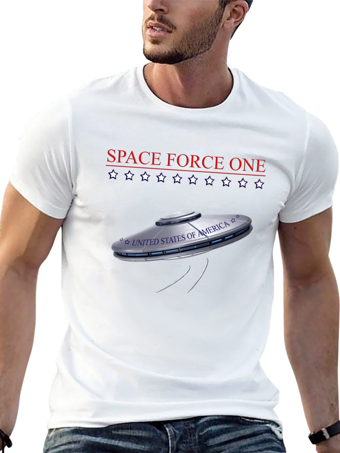 Space Force One UFO Graphic Tee