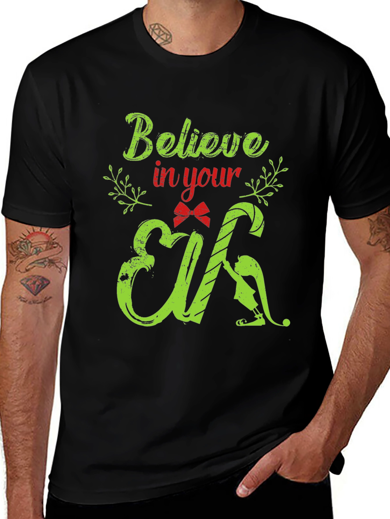 Believe In Your Elf Christmas T-Shirt