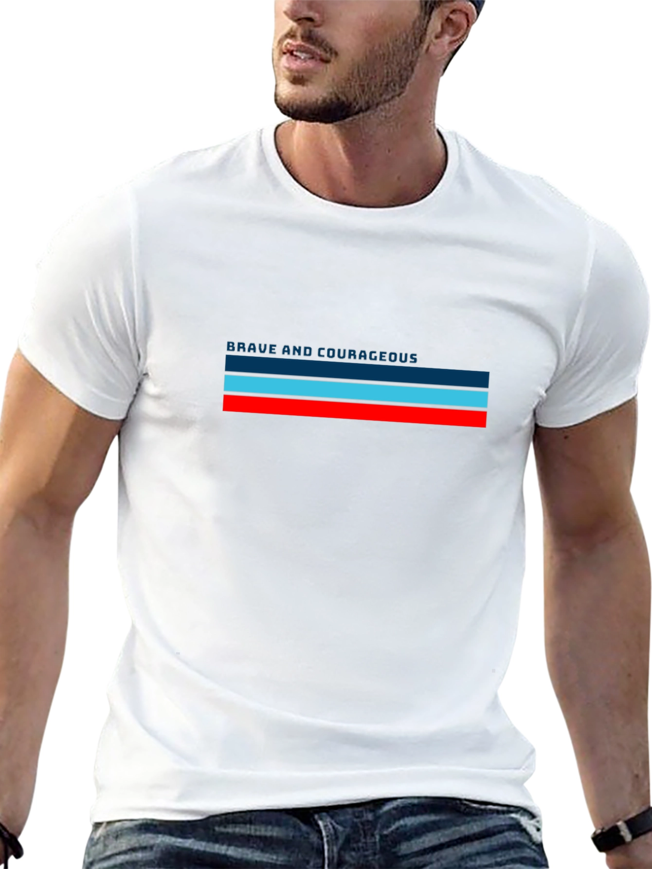 Brave & Courageous Striped T-Shirt