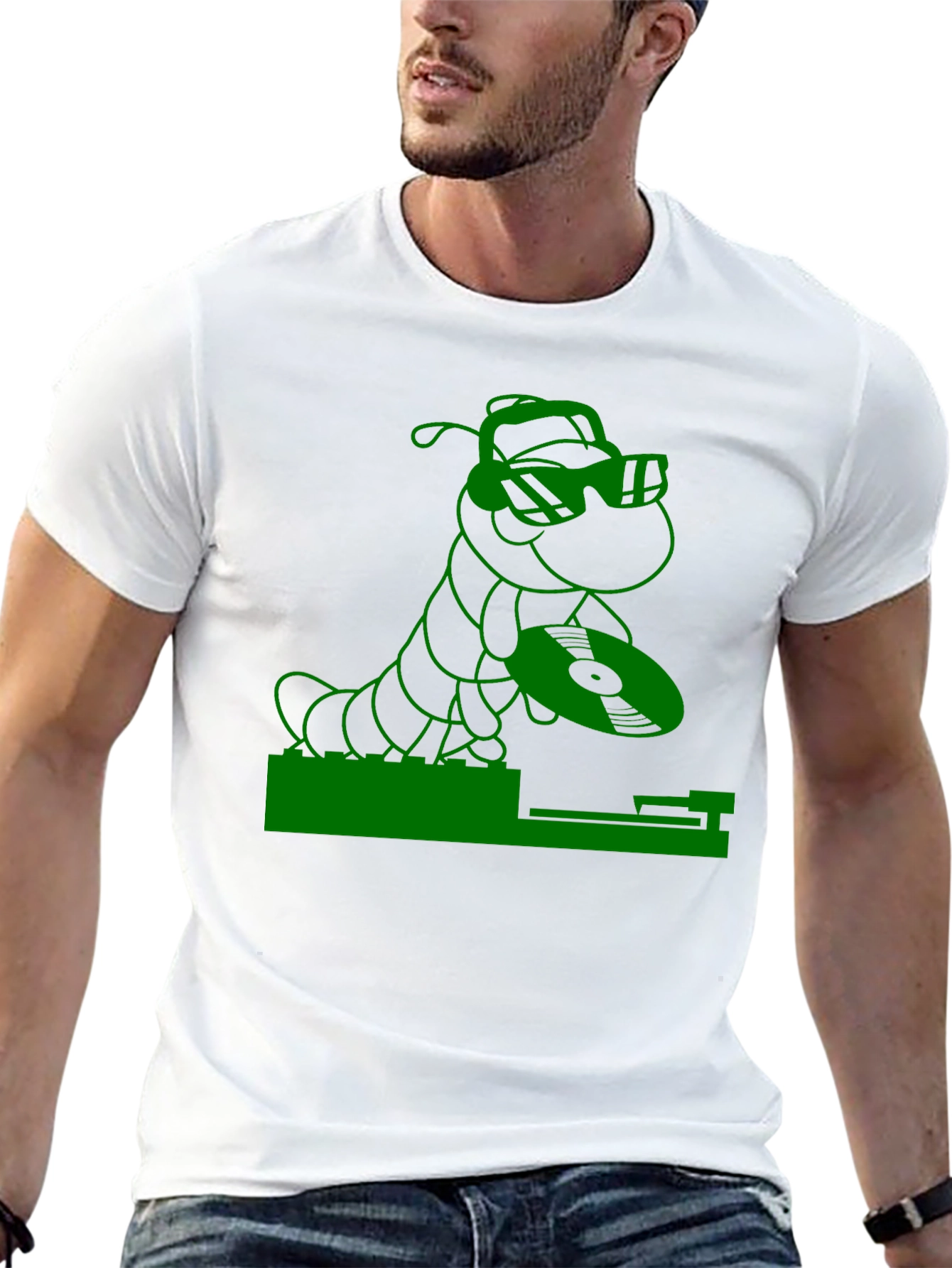DJ Worm Graphic T-Shirt - Party Animal Tee
