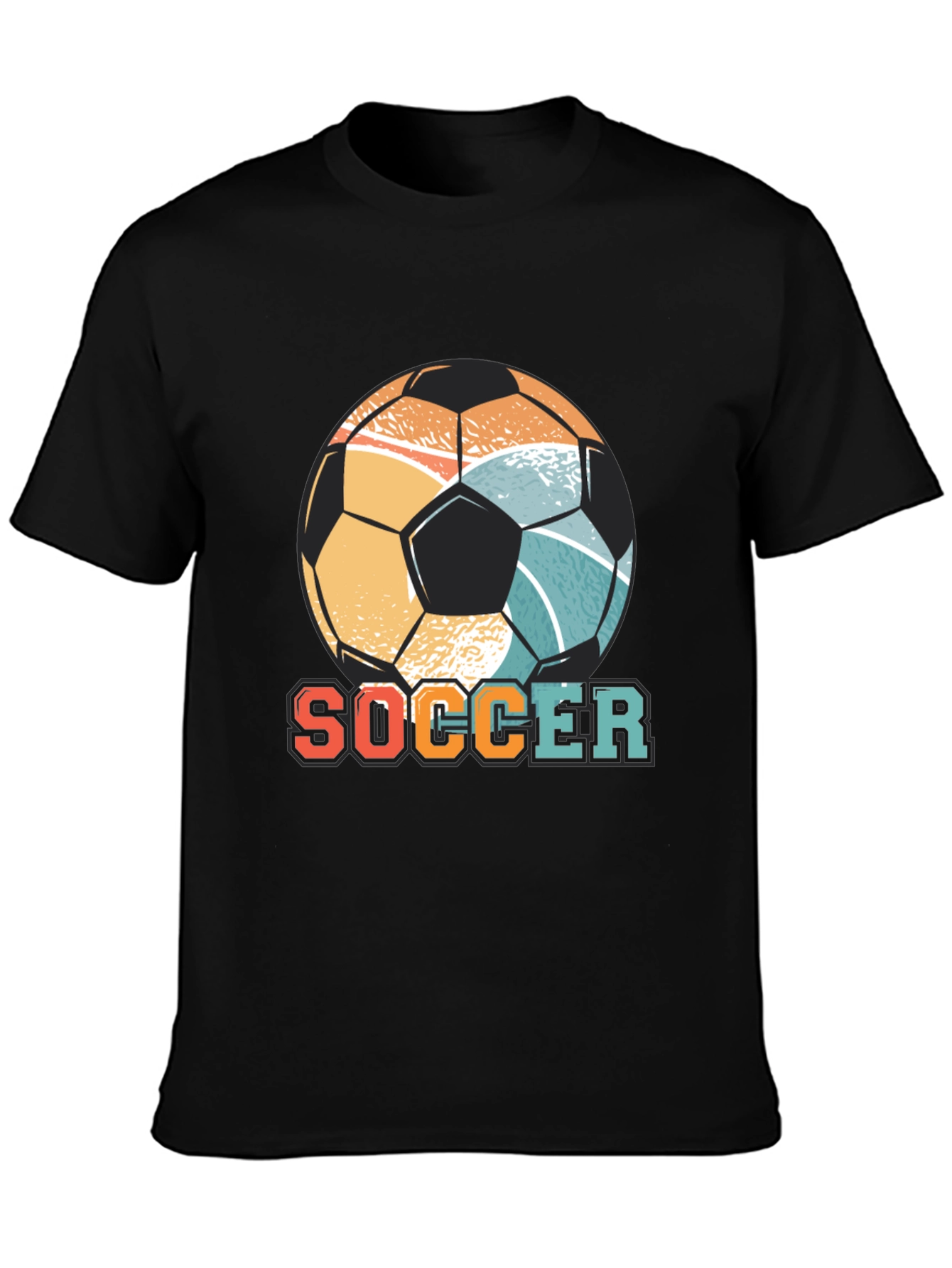 Retro Soccer Ball Graphic Tee - Stylish & Comfy