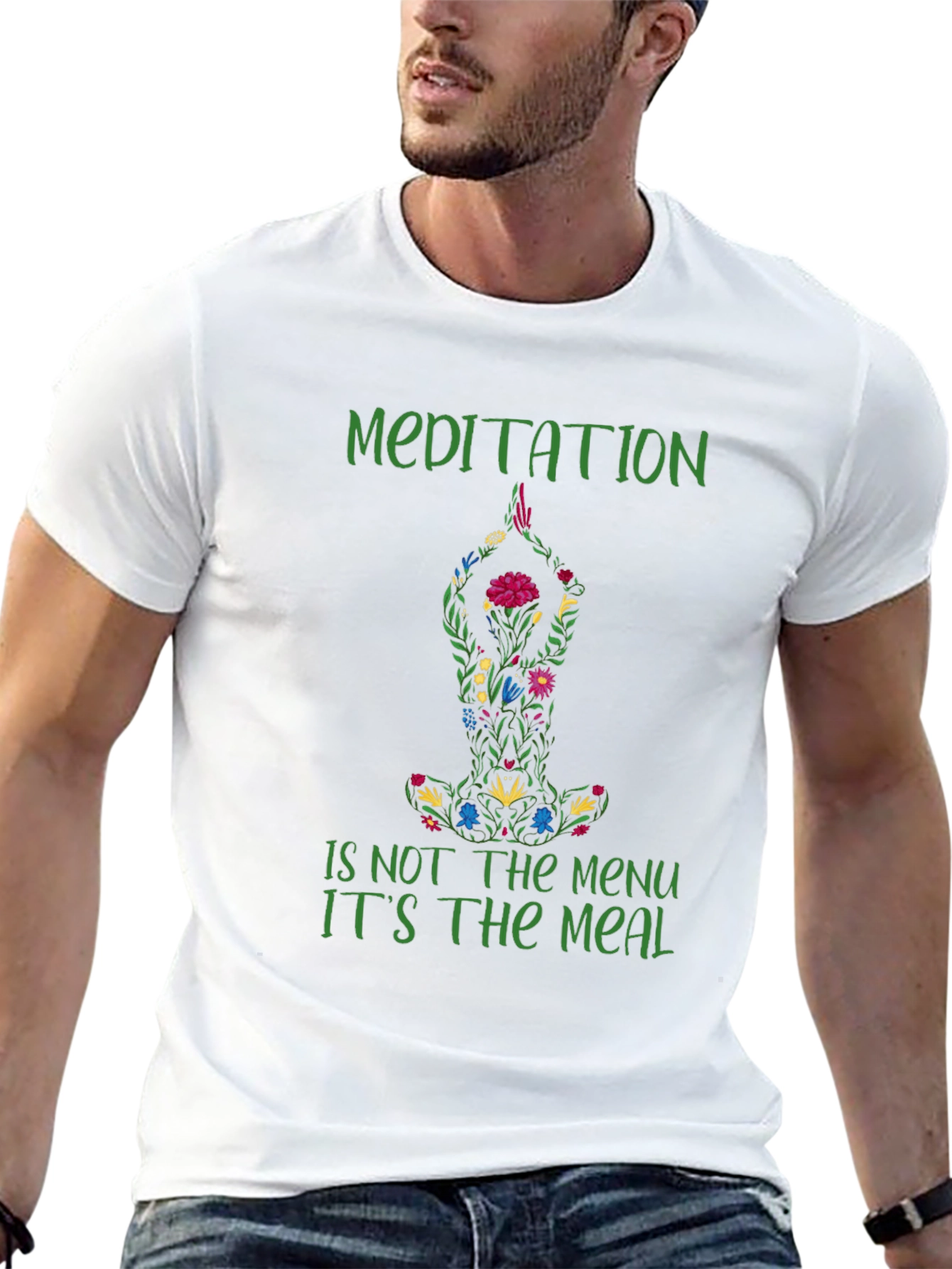 Meditation Meal T-Shirt - Relax & Nourish Your Soul