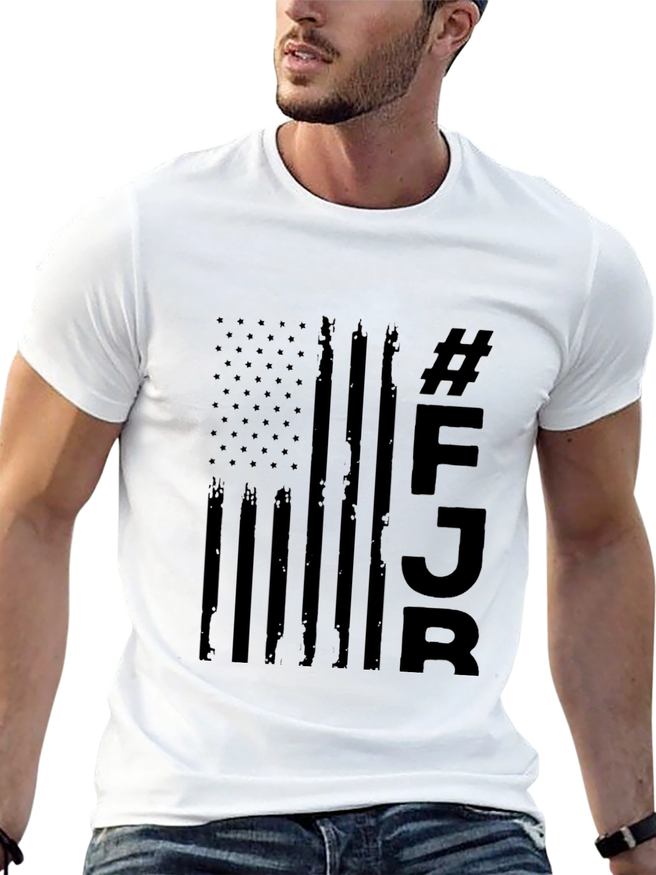 Black FJB Graphic Tee - Patriotic Style