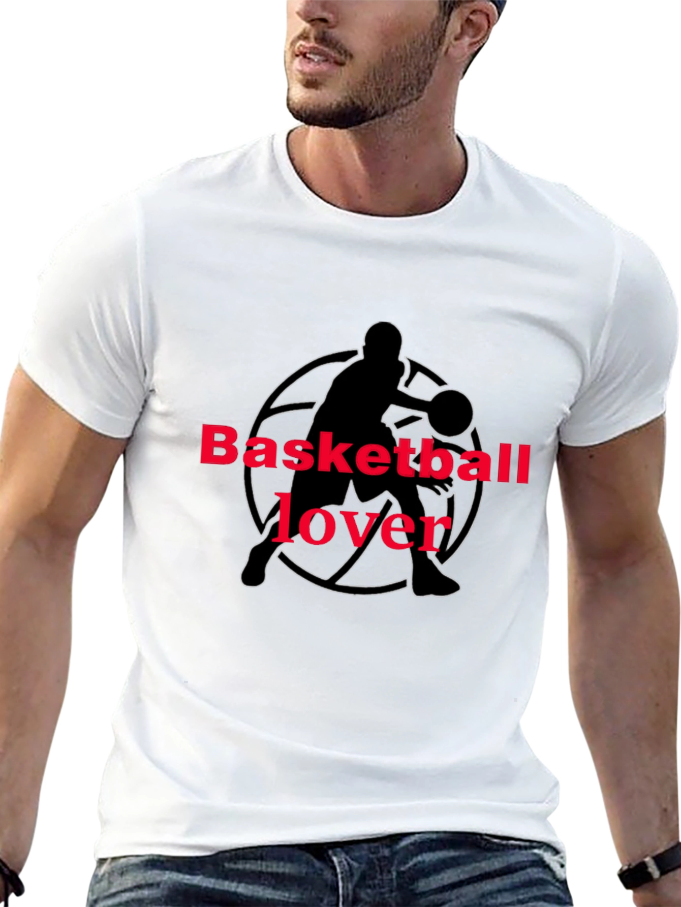 Basketball Lover Graphic Tee - Black