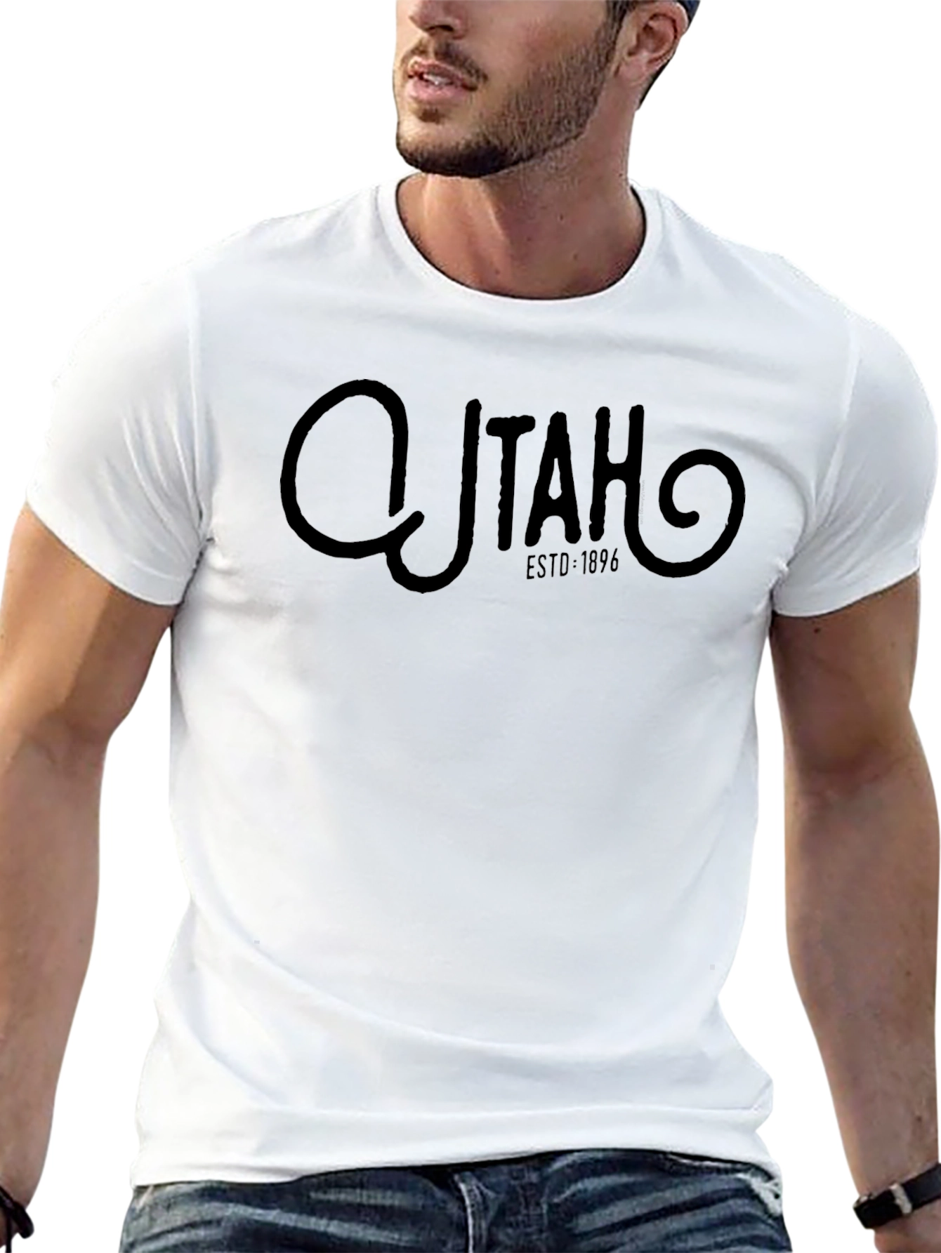Utah ESTD 1896 Graphic Tee - Classic Black T-Shirt
